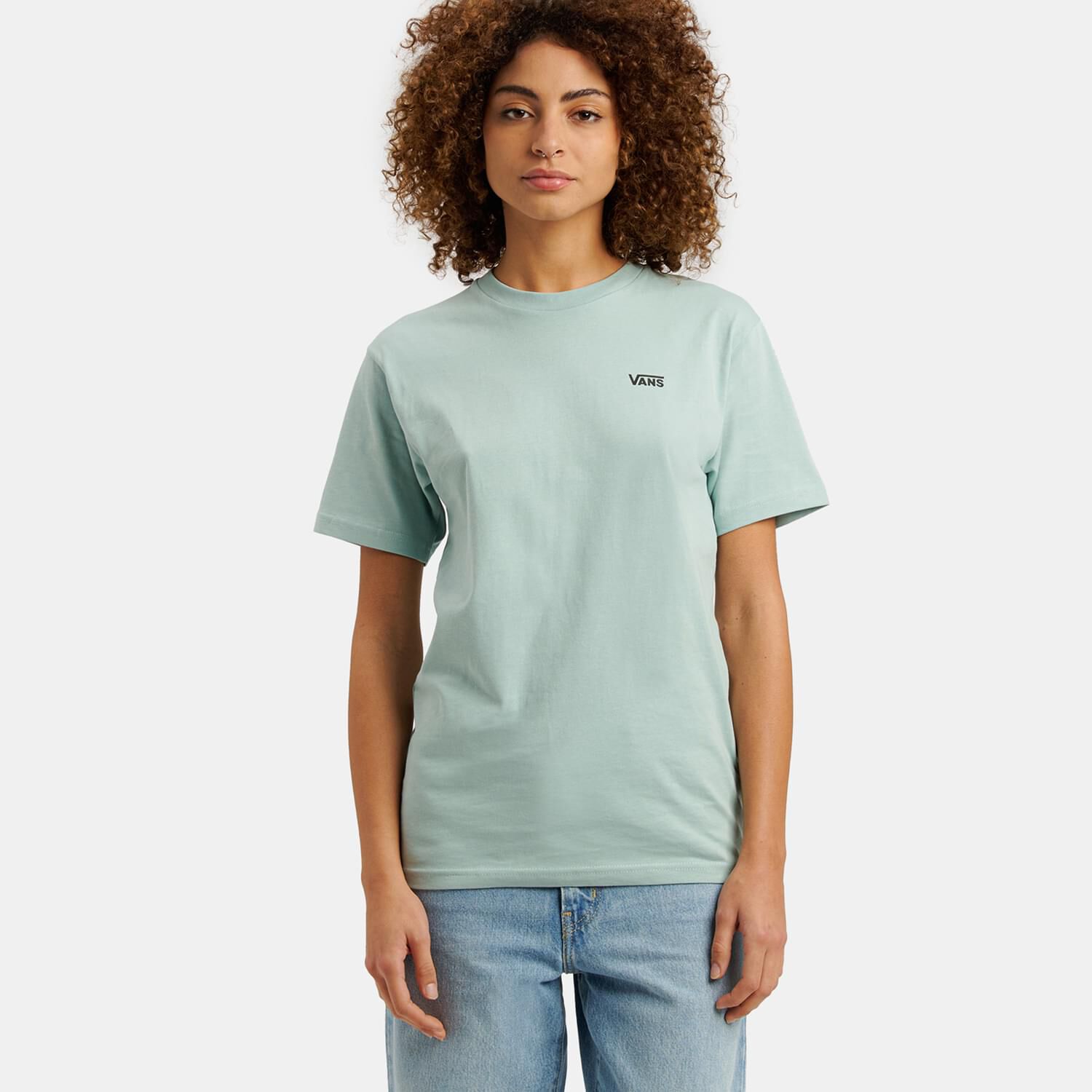 Vans Left Chest Logo light blue T Shirt AW LAB