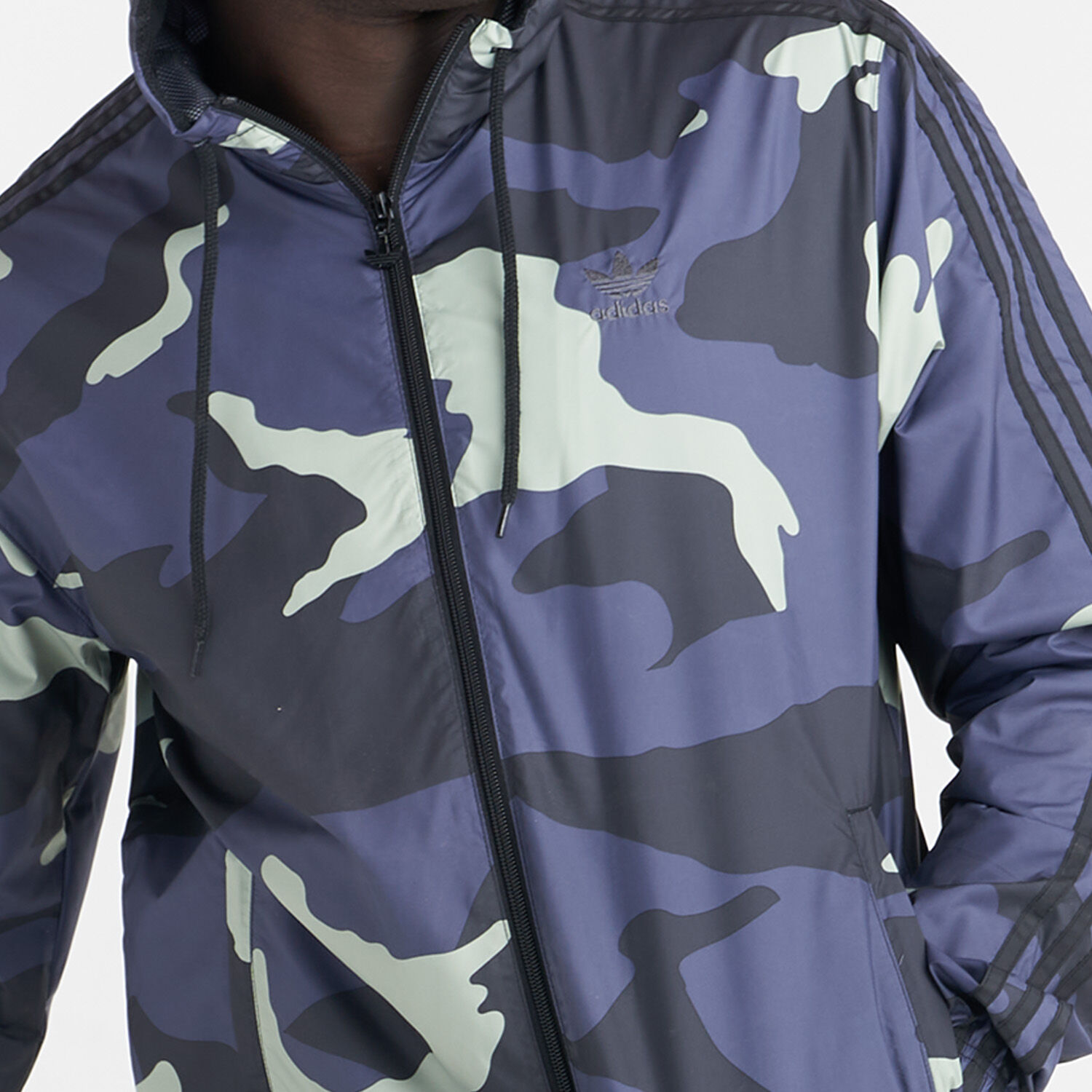 Adidas blue camo top jacket