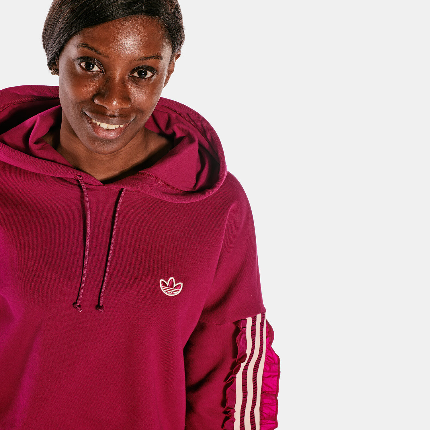 adidas burgundy Hoodie AW LAB