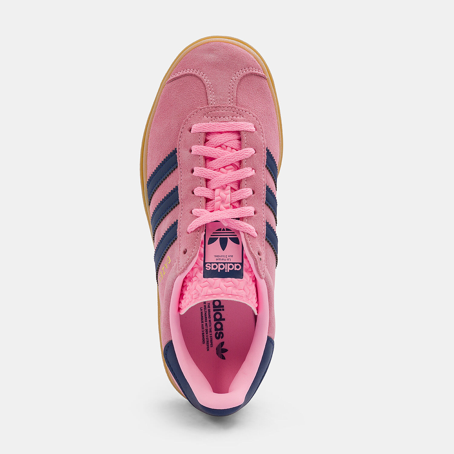 adidas Gazelle Bold pink dark blue and brown AW LAB