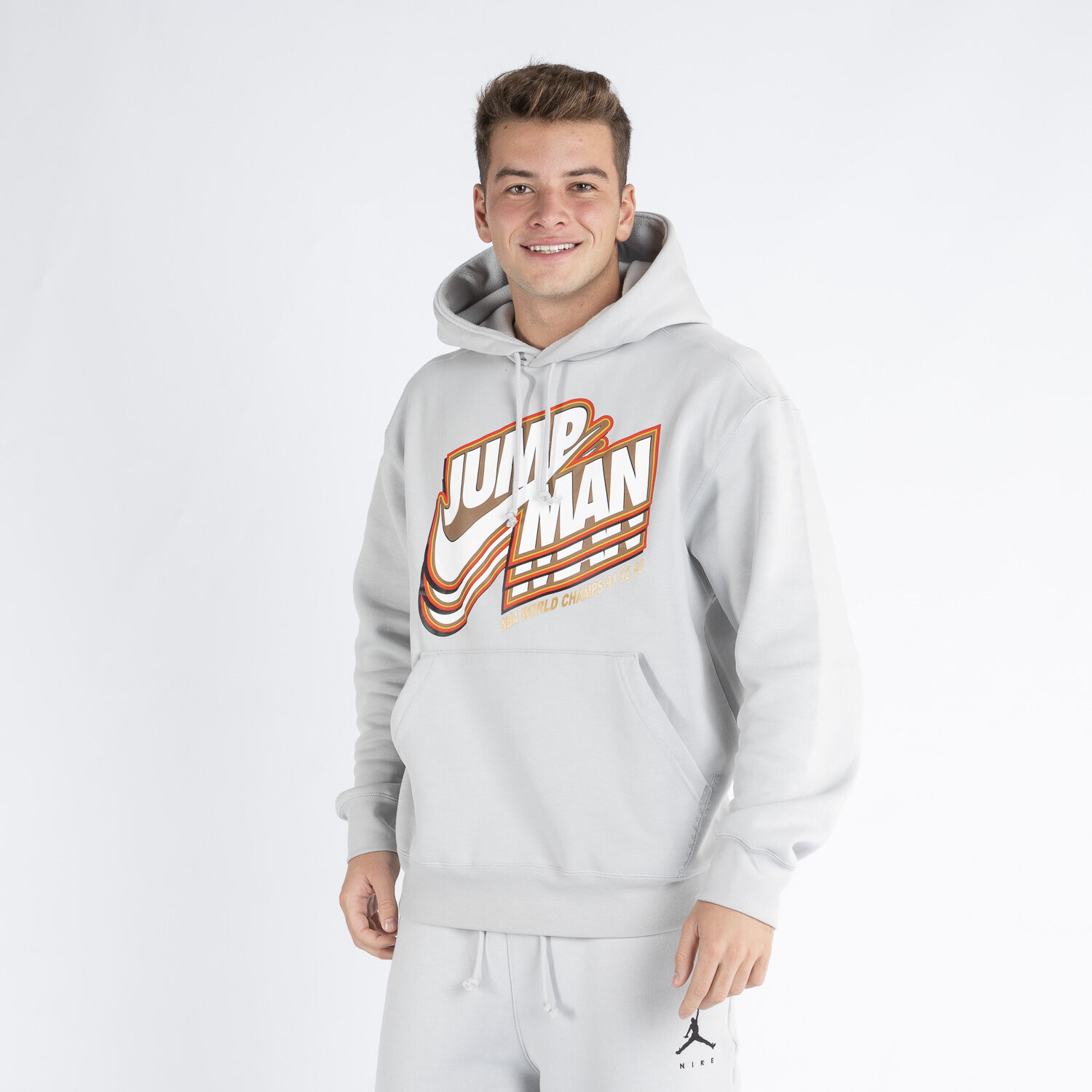 Jordan jumpman on sale hoodie grey