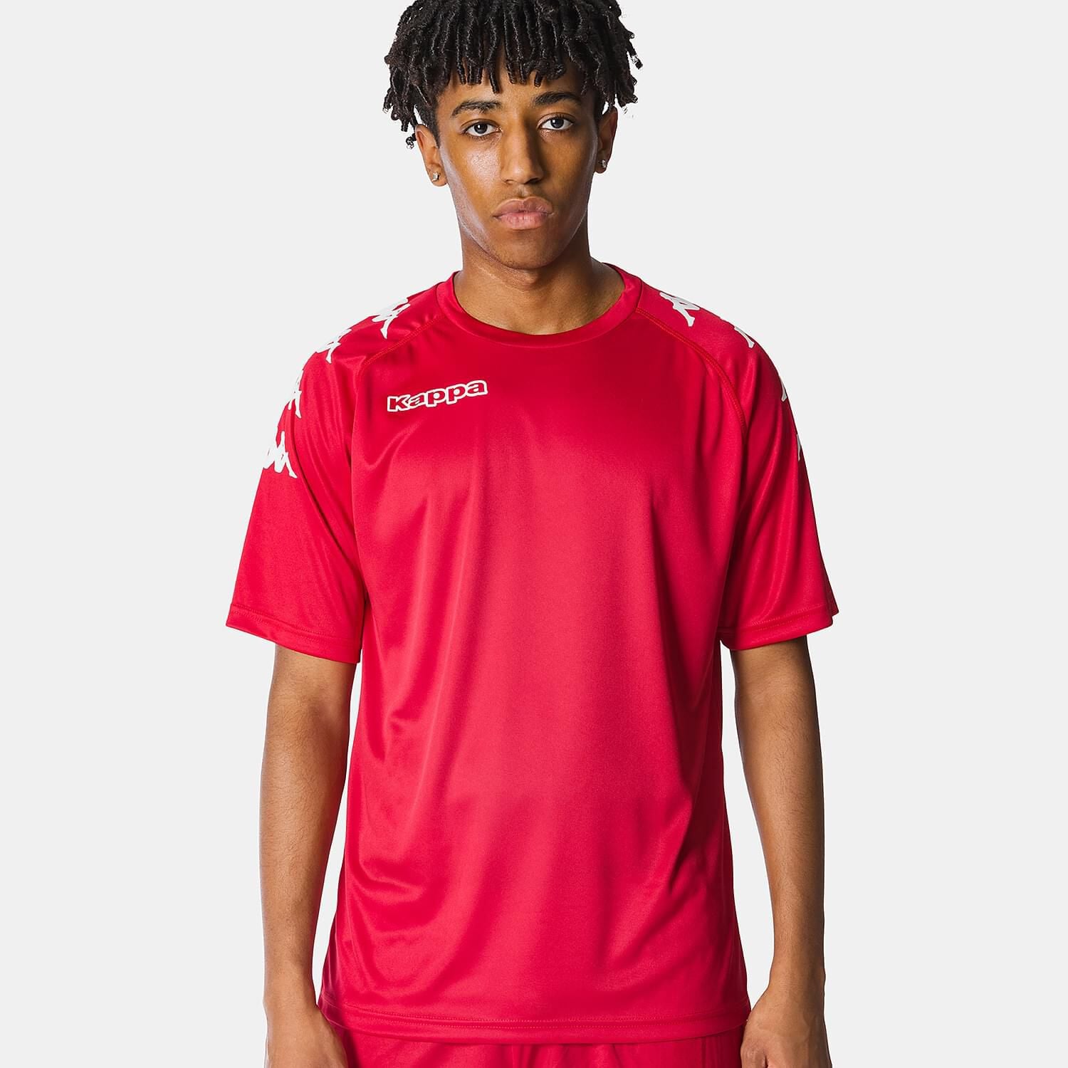 Red and white Kappa 4 Soccer Castolo T-shirt | AW LAB