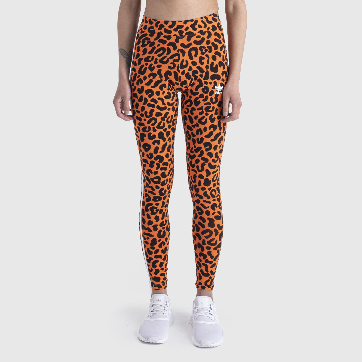 Adidas black and orange leggings online