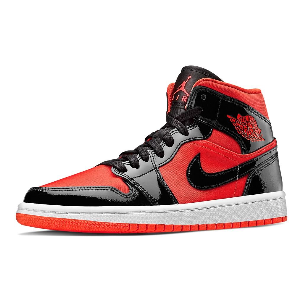 Air jordan 1 mid rojas y negras shop