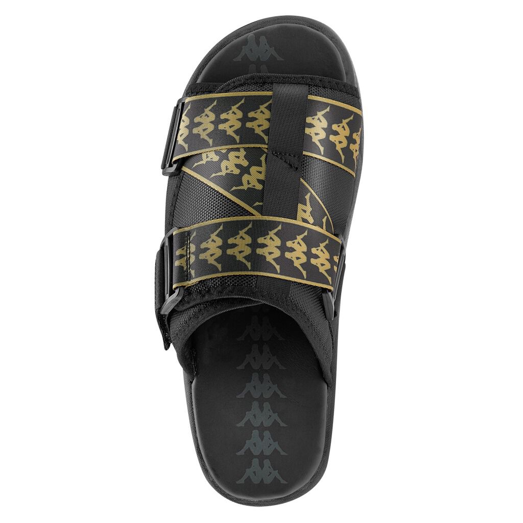 KAPPA MITEL SLIDES Male Black gold AW LAB