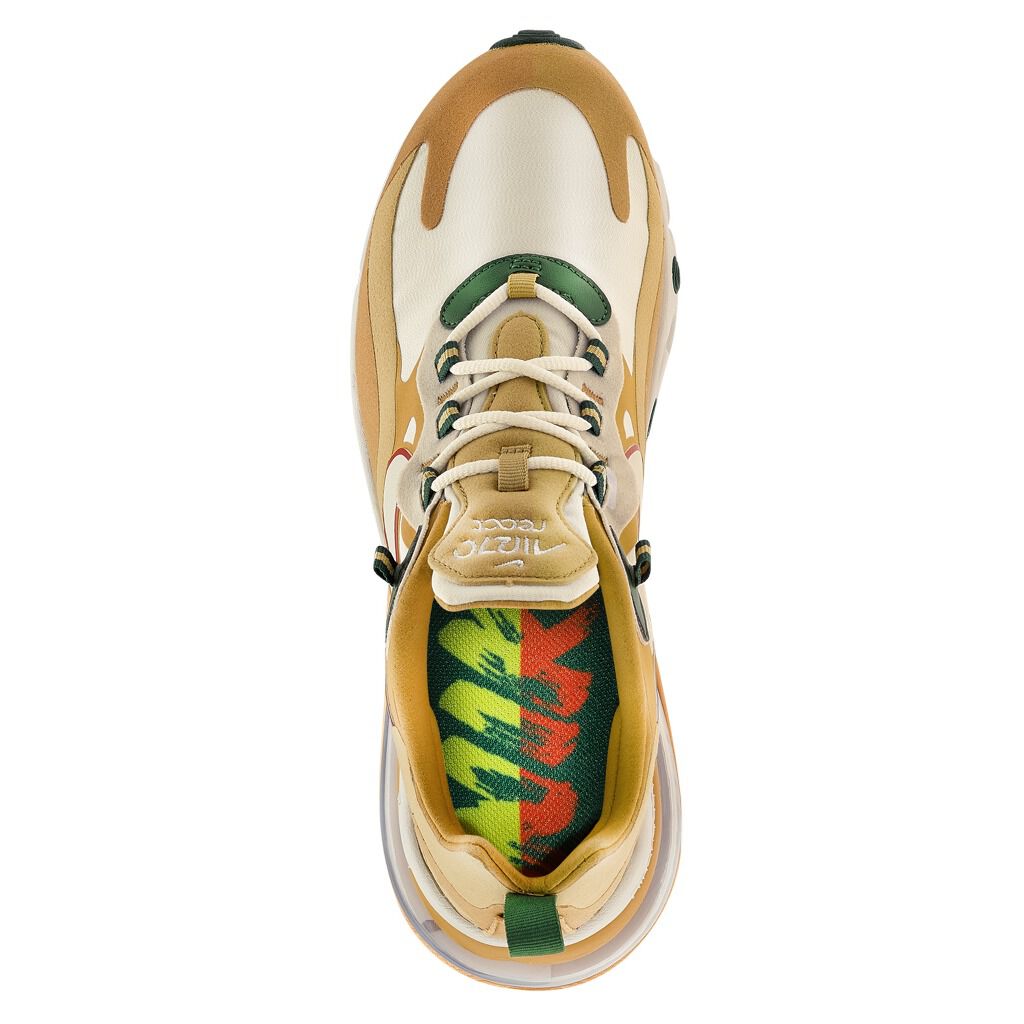 Nike Air Max 270 React gold and white AW LAB