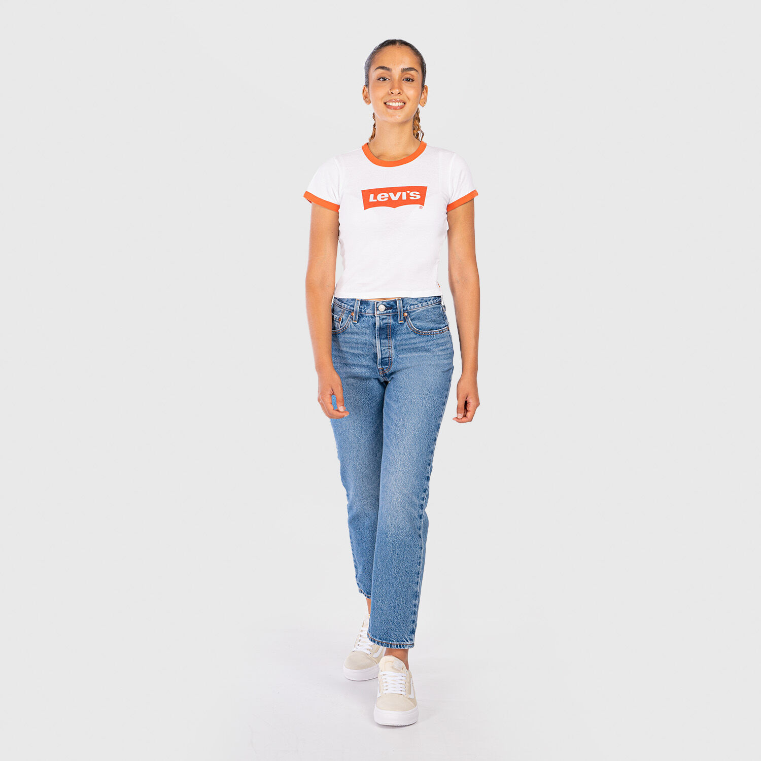 501 crop jeans blue hot sale