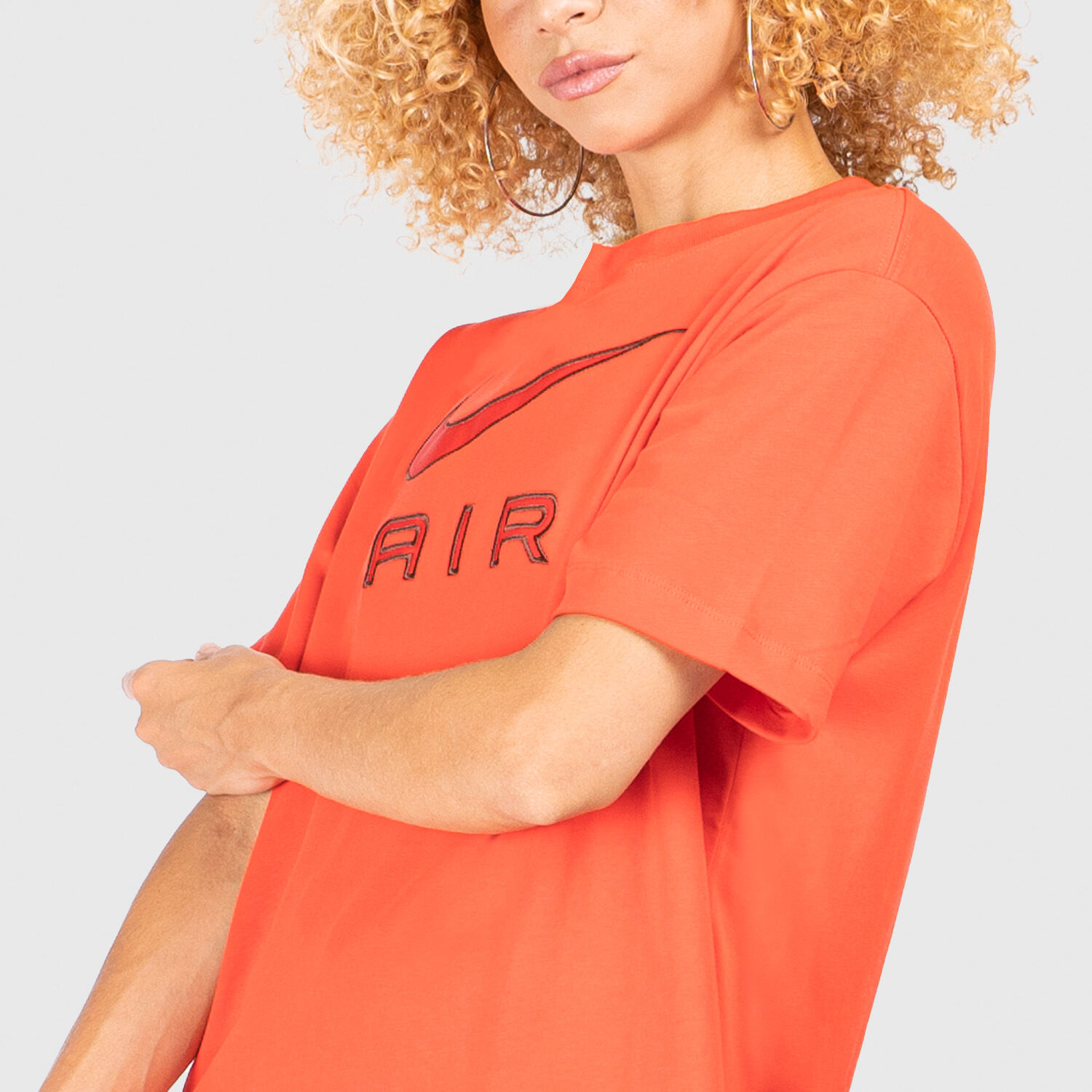 Orange nike store air shirt