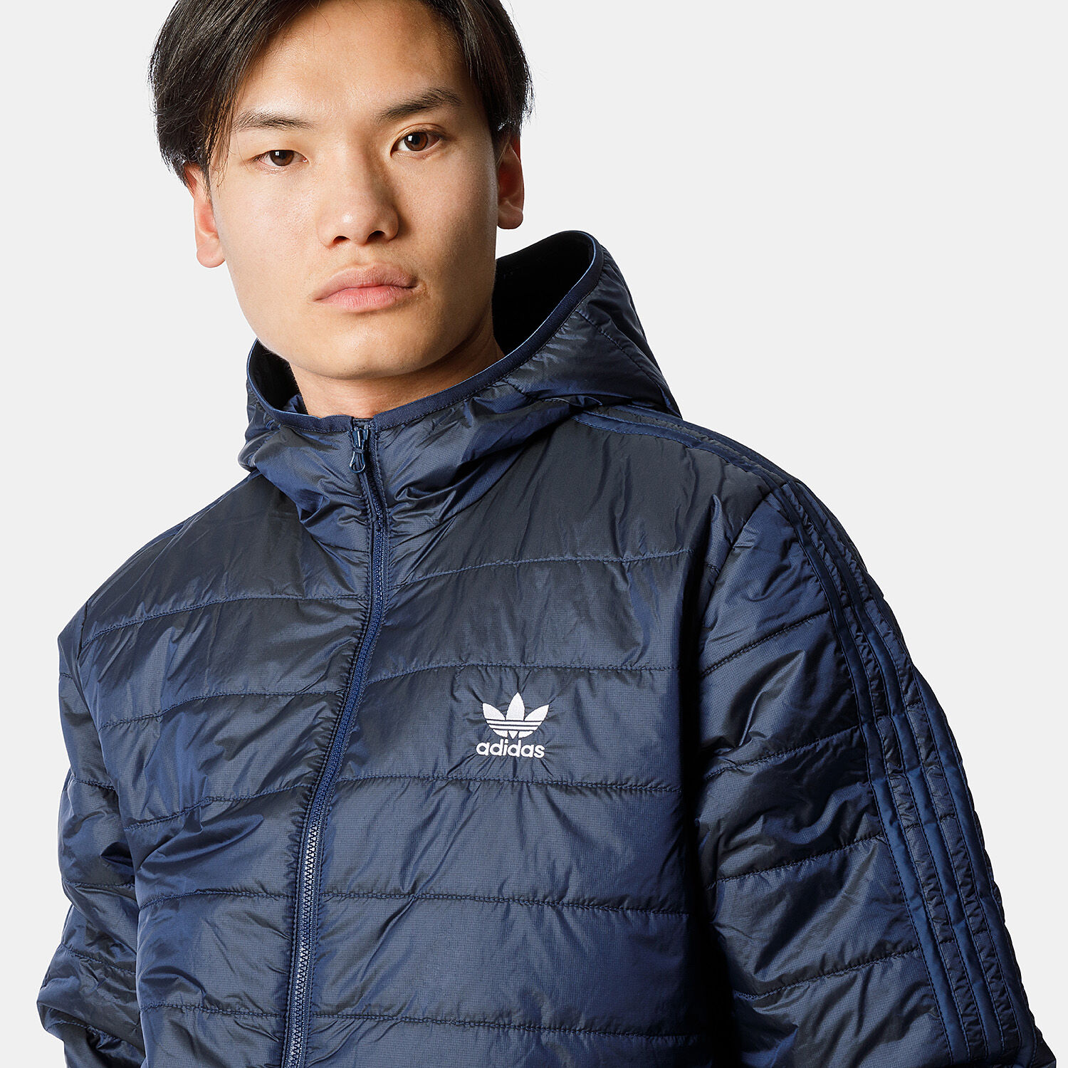 Adidas blue top puffer jacket
