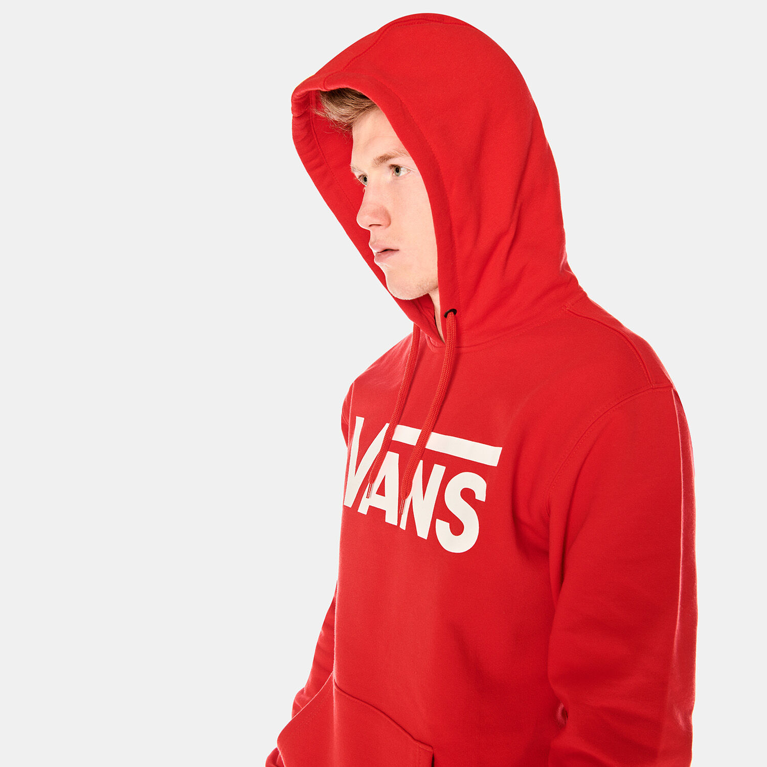 Vans red hoodie womens discount