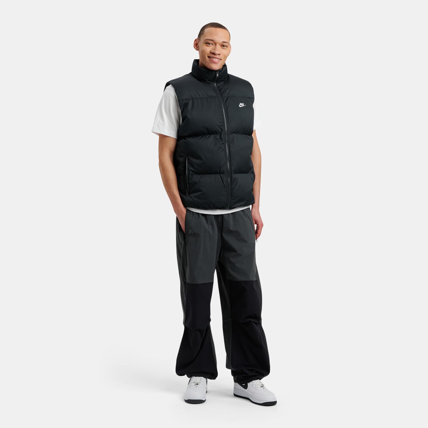 Grey, black and green Nike Tech pants | AW LAB Grey, black and green Nike Tech pants | AW LAB
