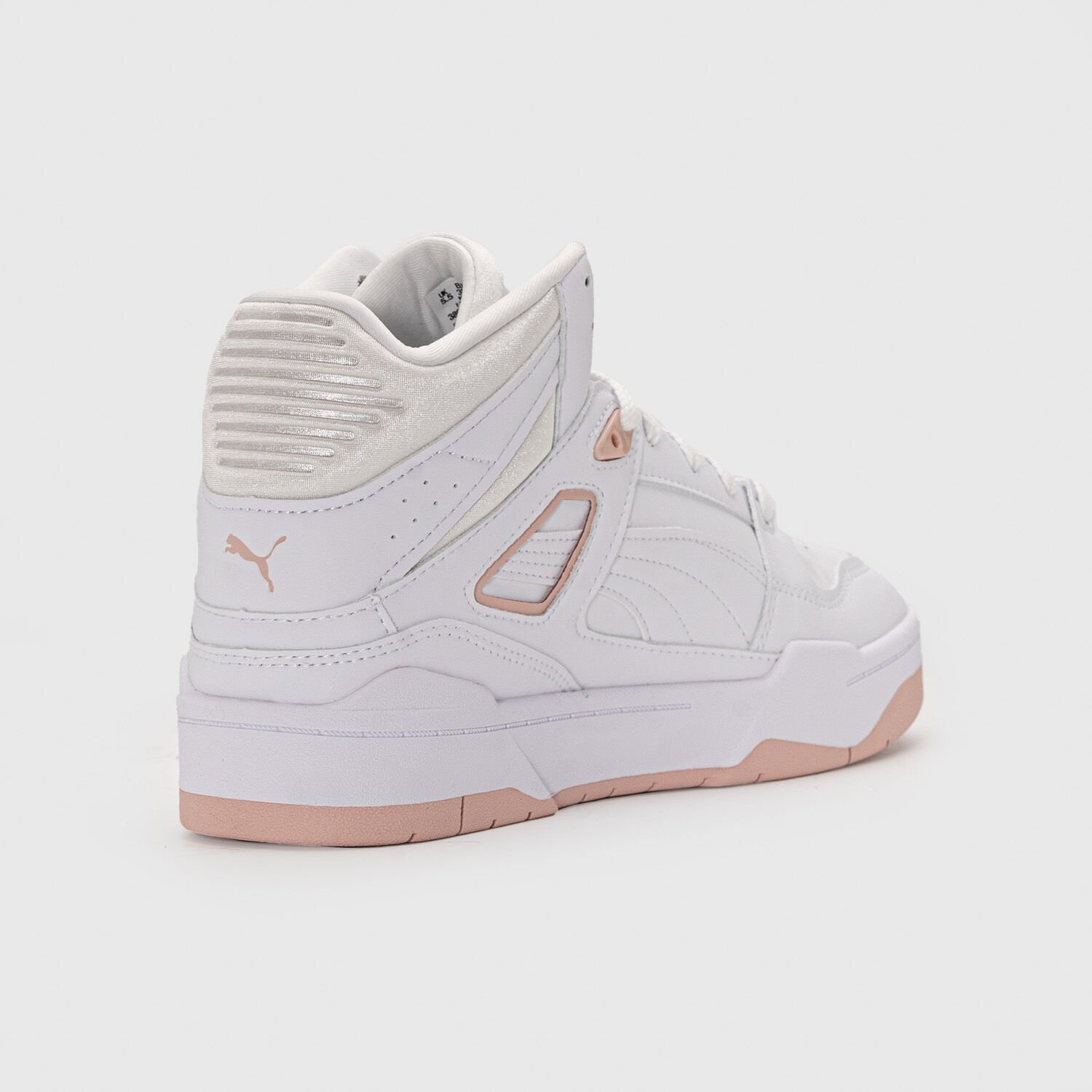 Puma basket platform bianche e rosa store