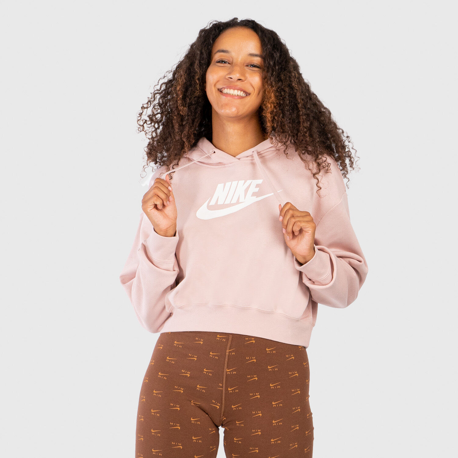 Felpa crop top nike online