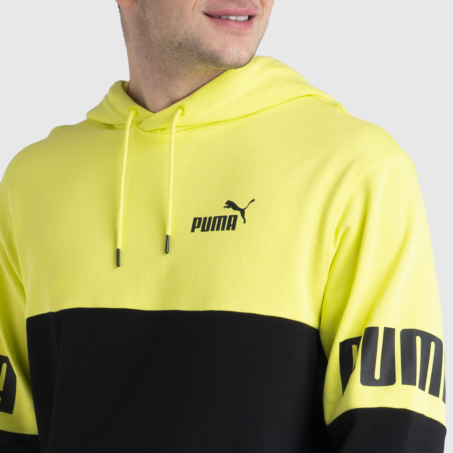 Puma Power hoodie black and yellow AW LAB