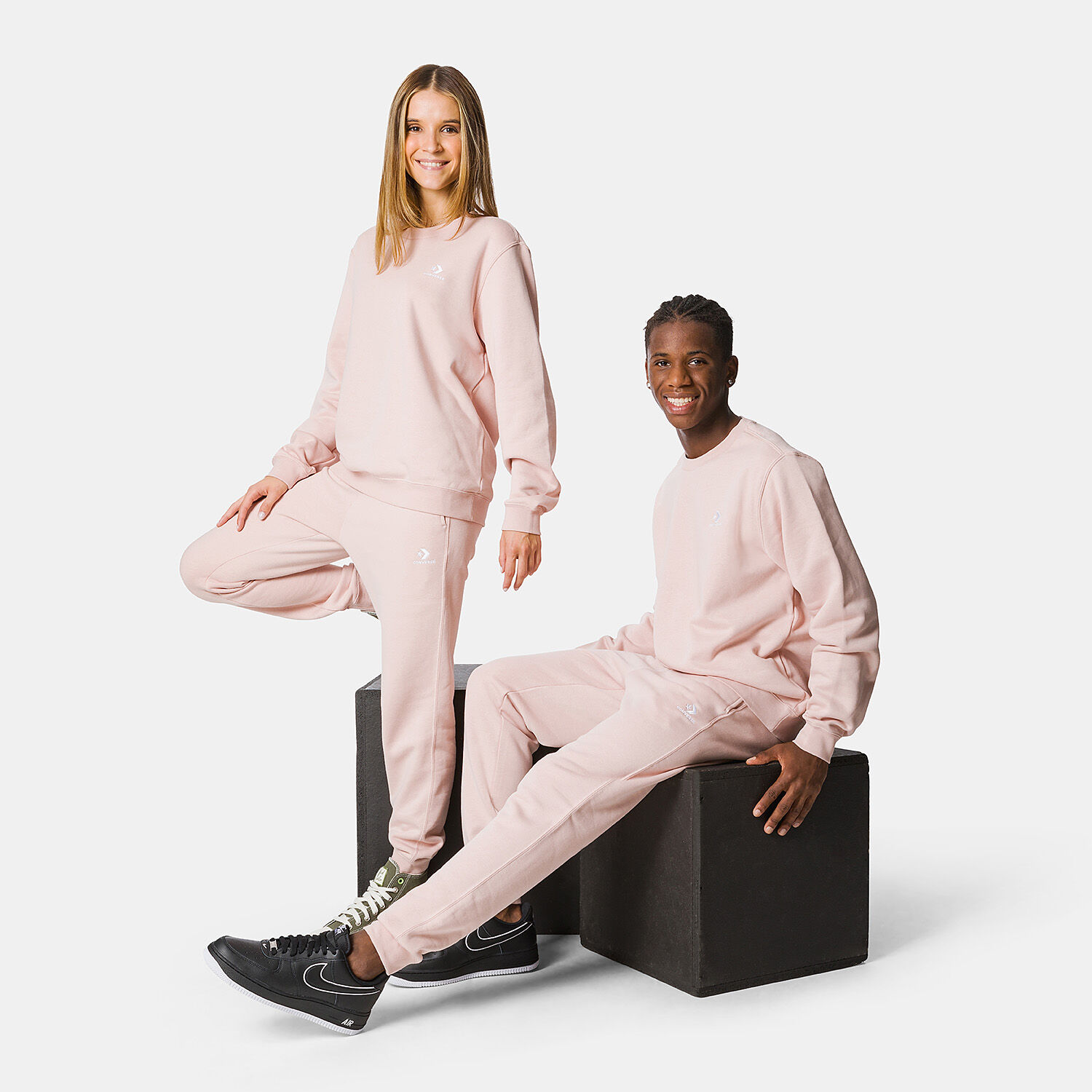 Pink converse pants cheap