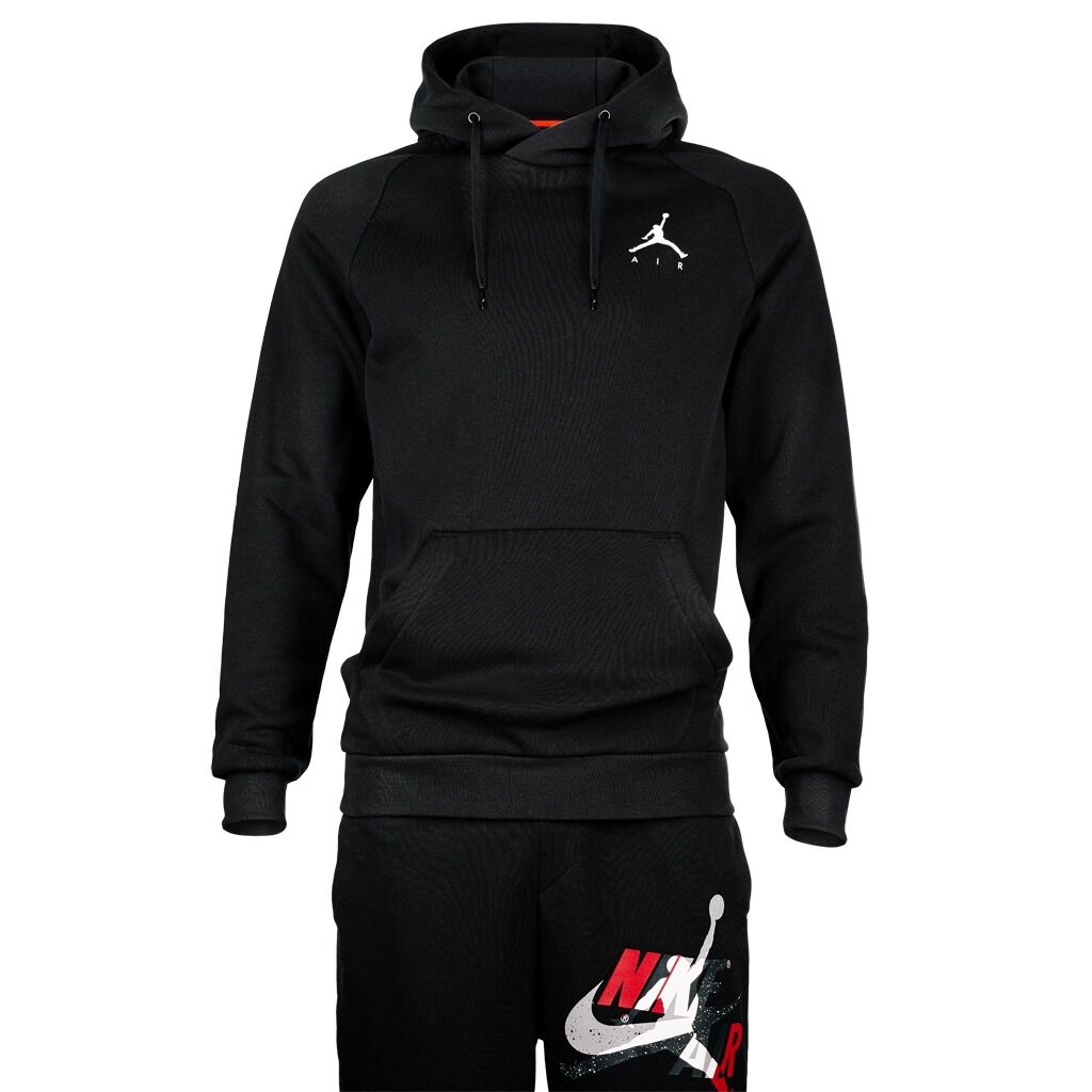 JORDAN JUMPMAN HOODIE BLACK AND WHITE AW LAB