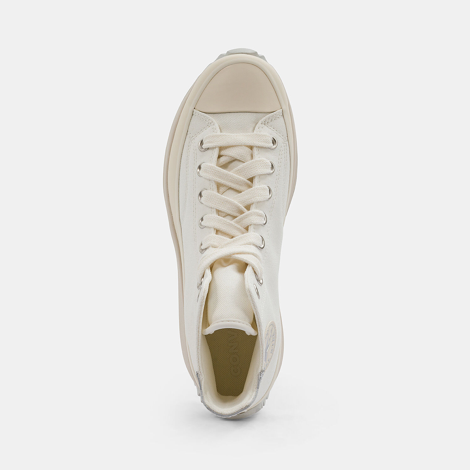 Converse Run Star Hike Platform Metallic White and Gray AW LAB
