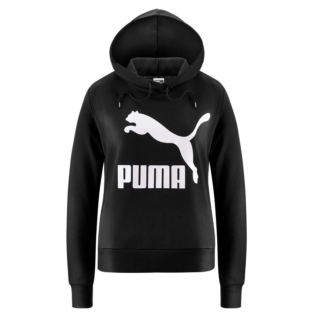 FELPA PUMA CLASSICS LOGO nero e bianco AW LAB