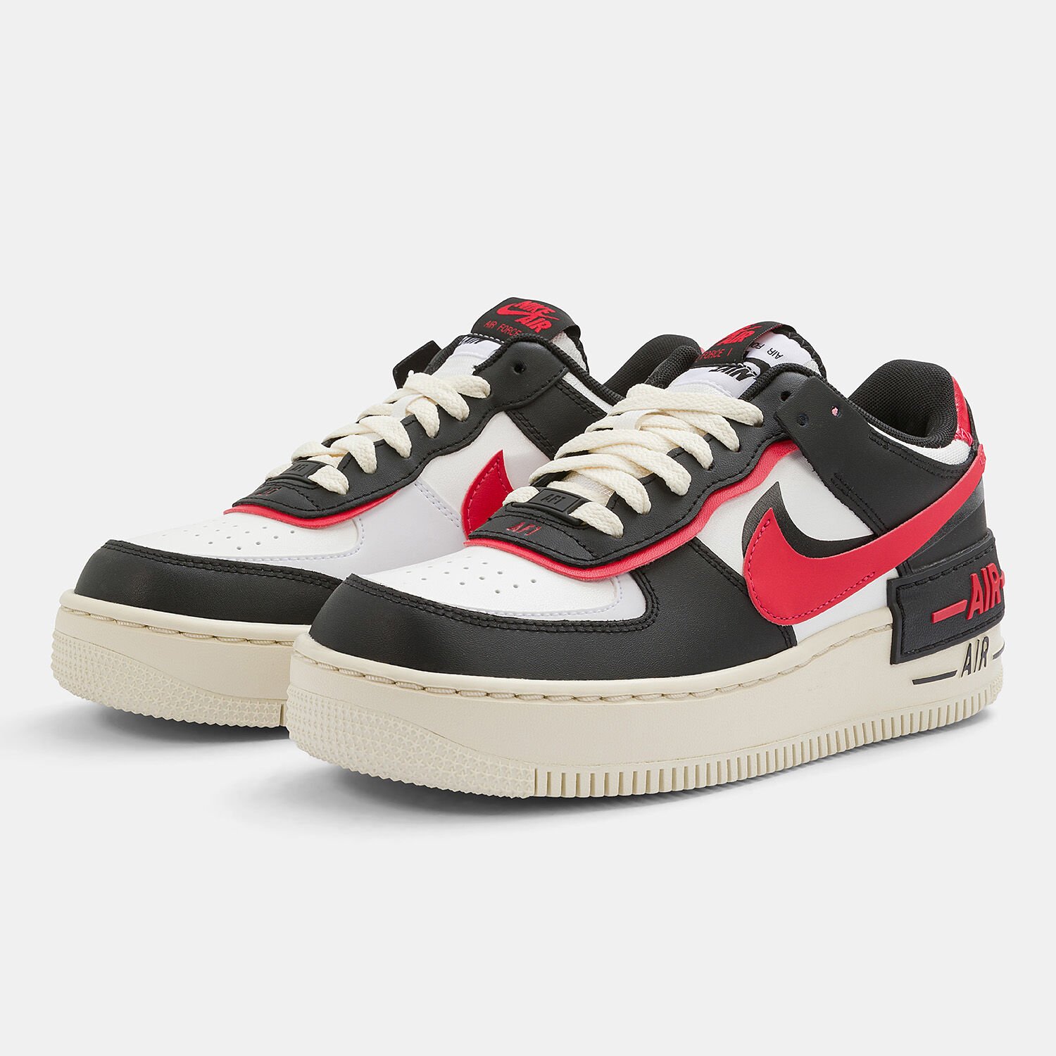 Nike Air Force 1 Shadow black red and white AW LAB