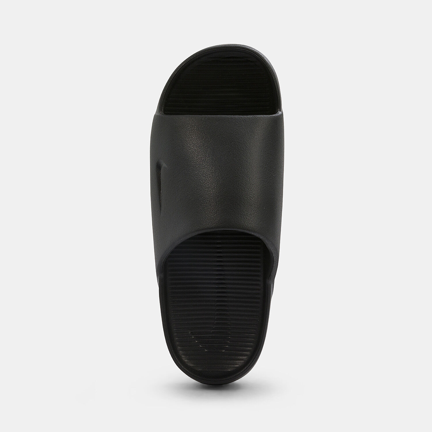 Plain black nike slides store