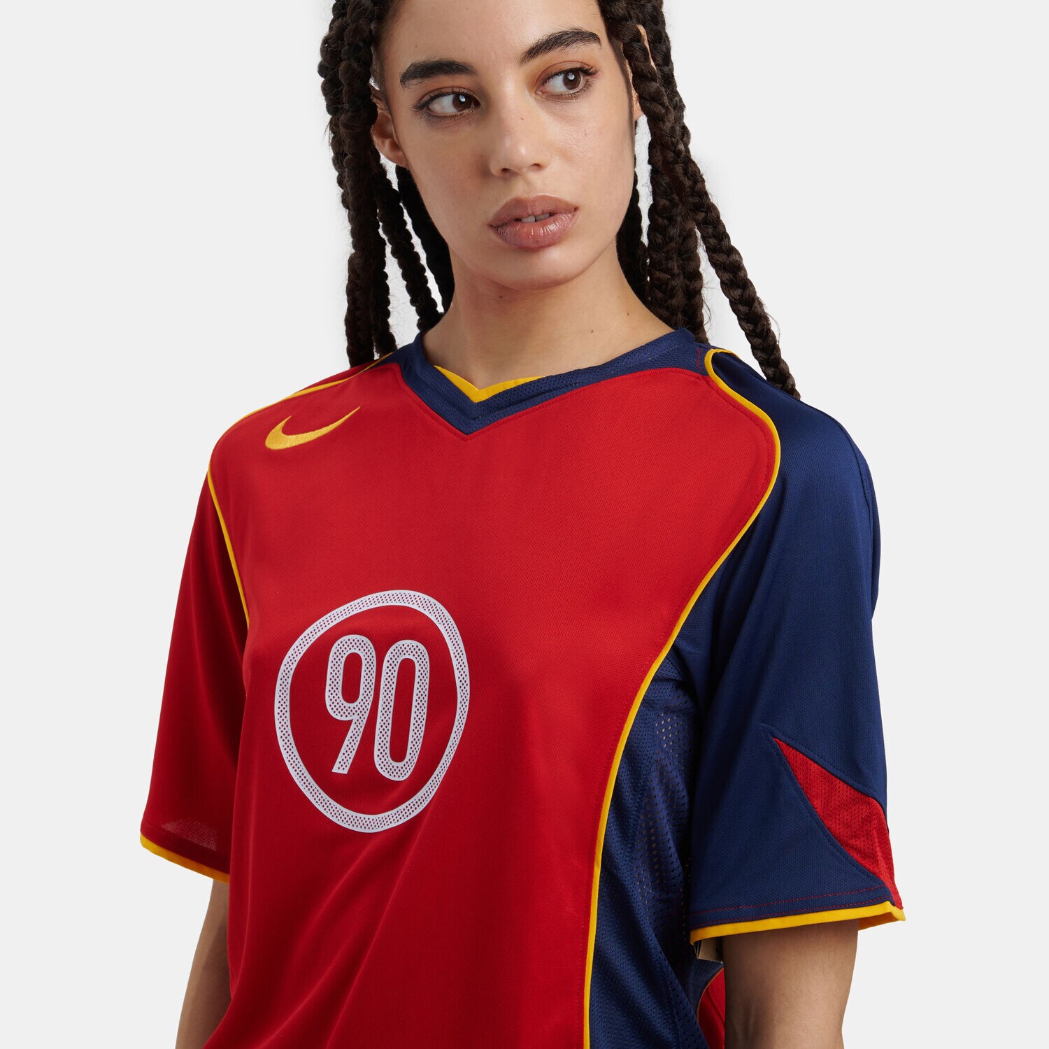 red blue yellow nike shirt