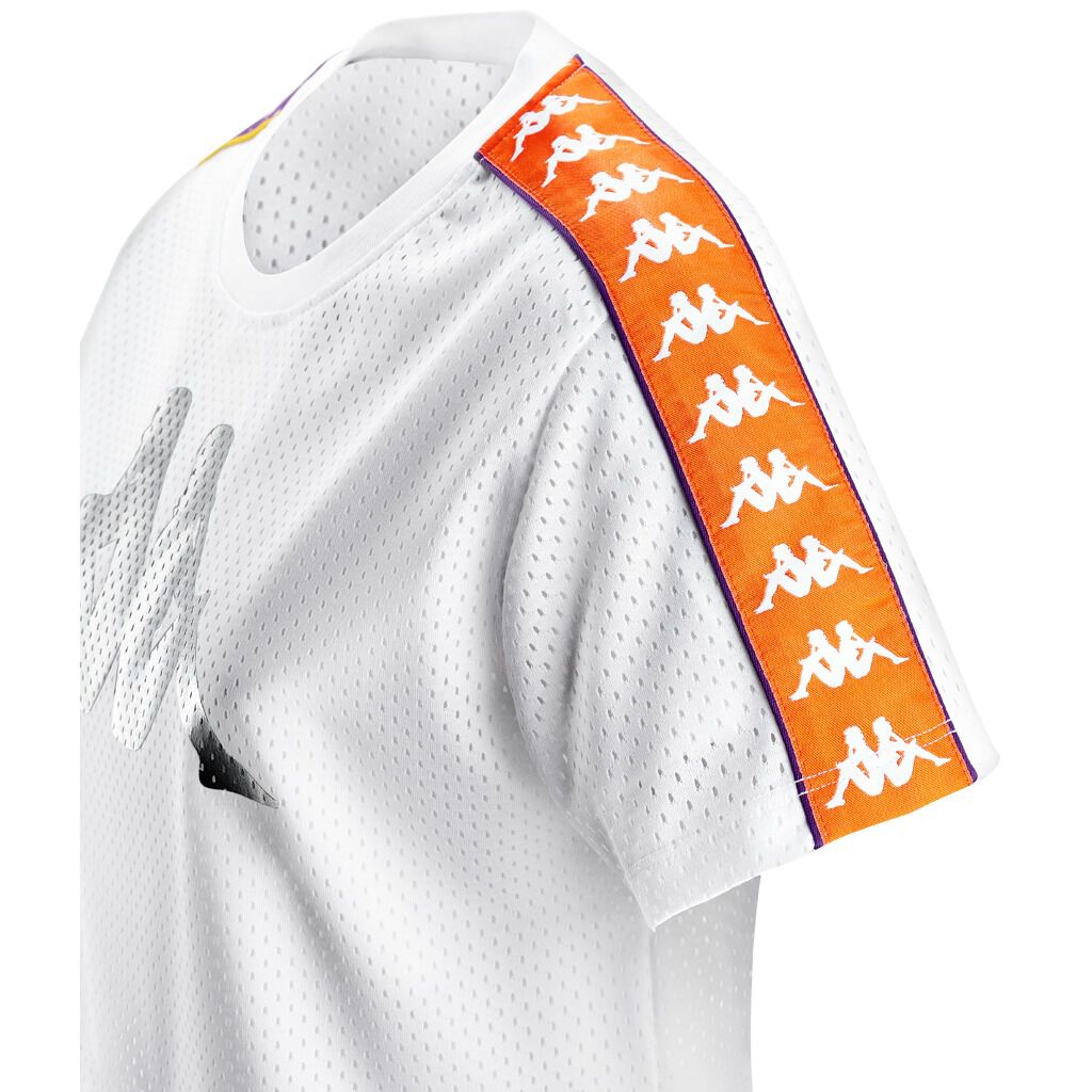 White and orange kappa shirt new arrivals