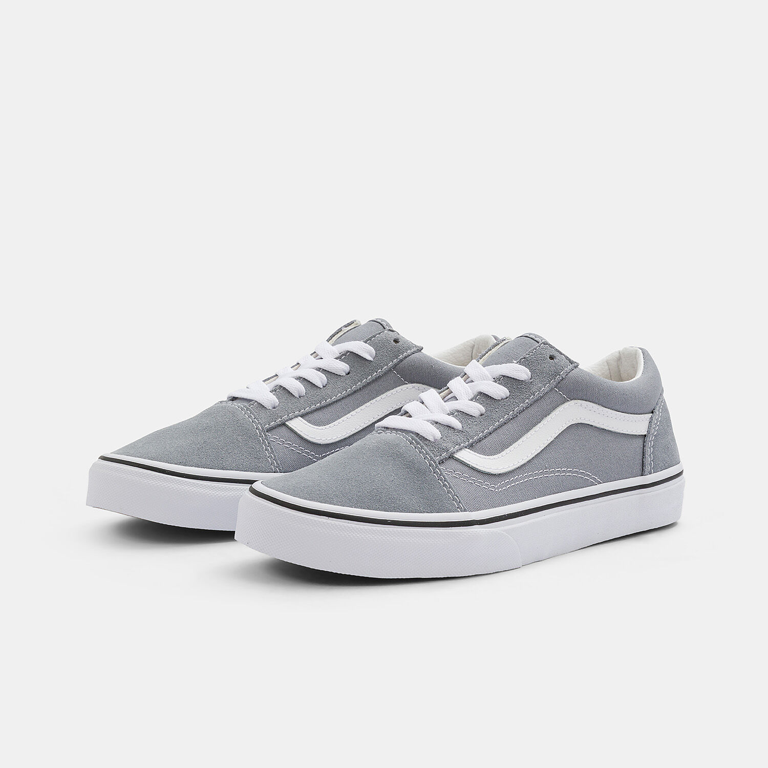 Womens light grey old skool vans clearance