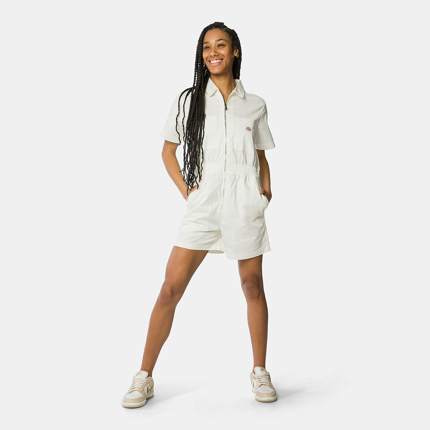 Dickies Vale dungarees white AW LAB