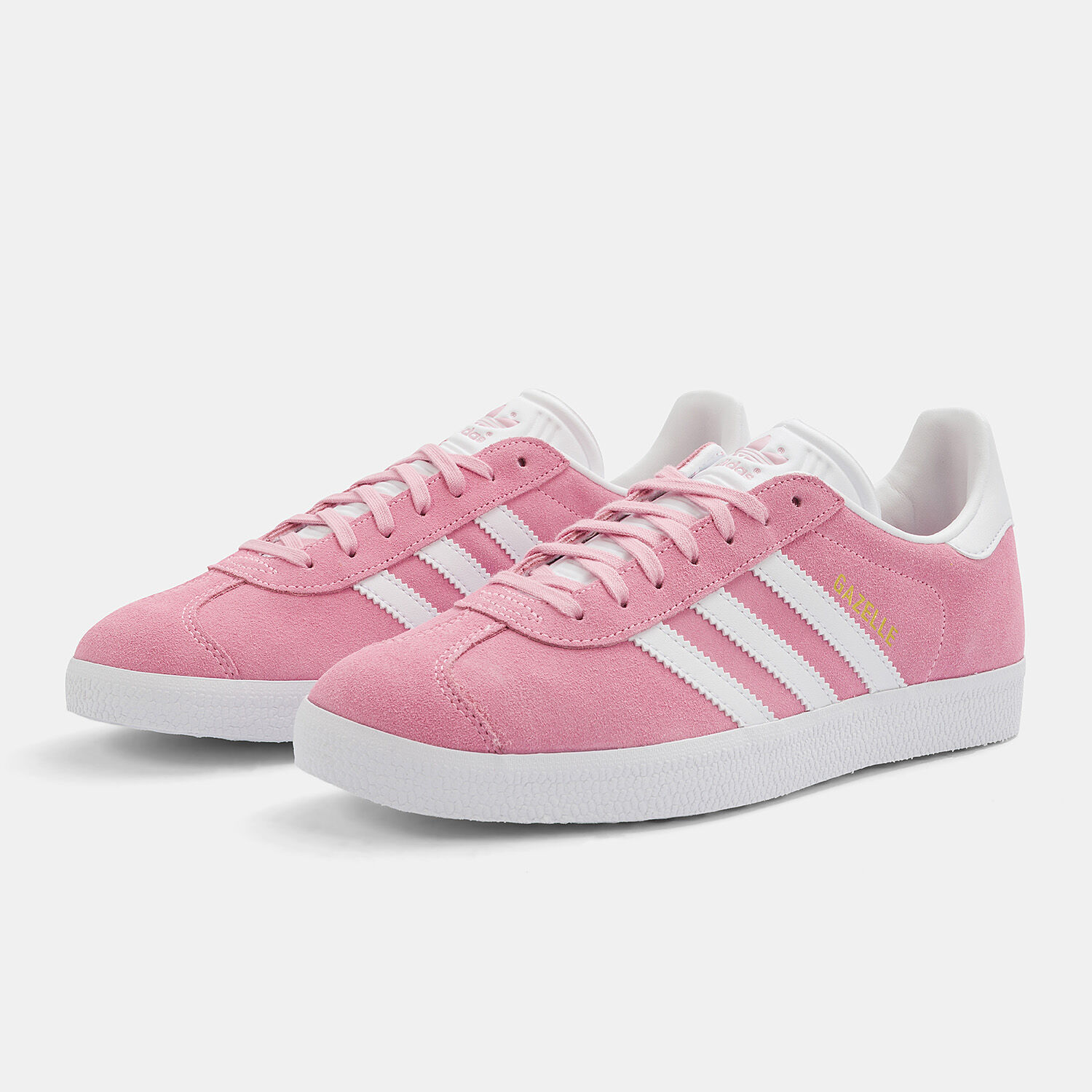 Adidas gazelle white and pink clearance