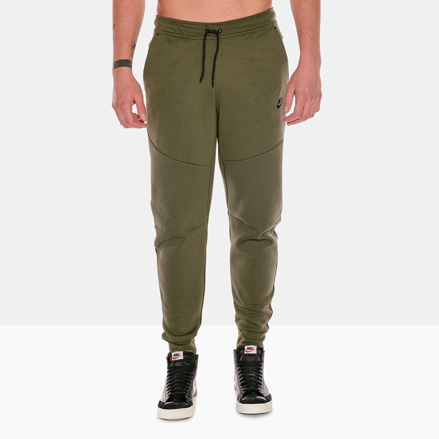 Green nike top tech pants