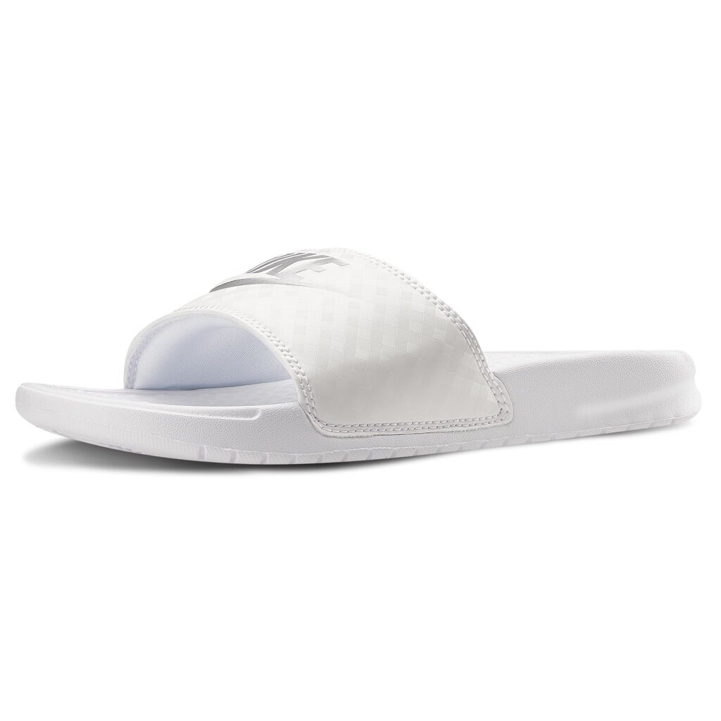 Women's nike benassi just outlet do it metallic slide sandals
