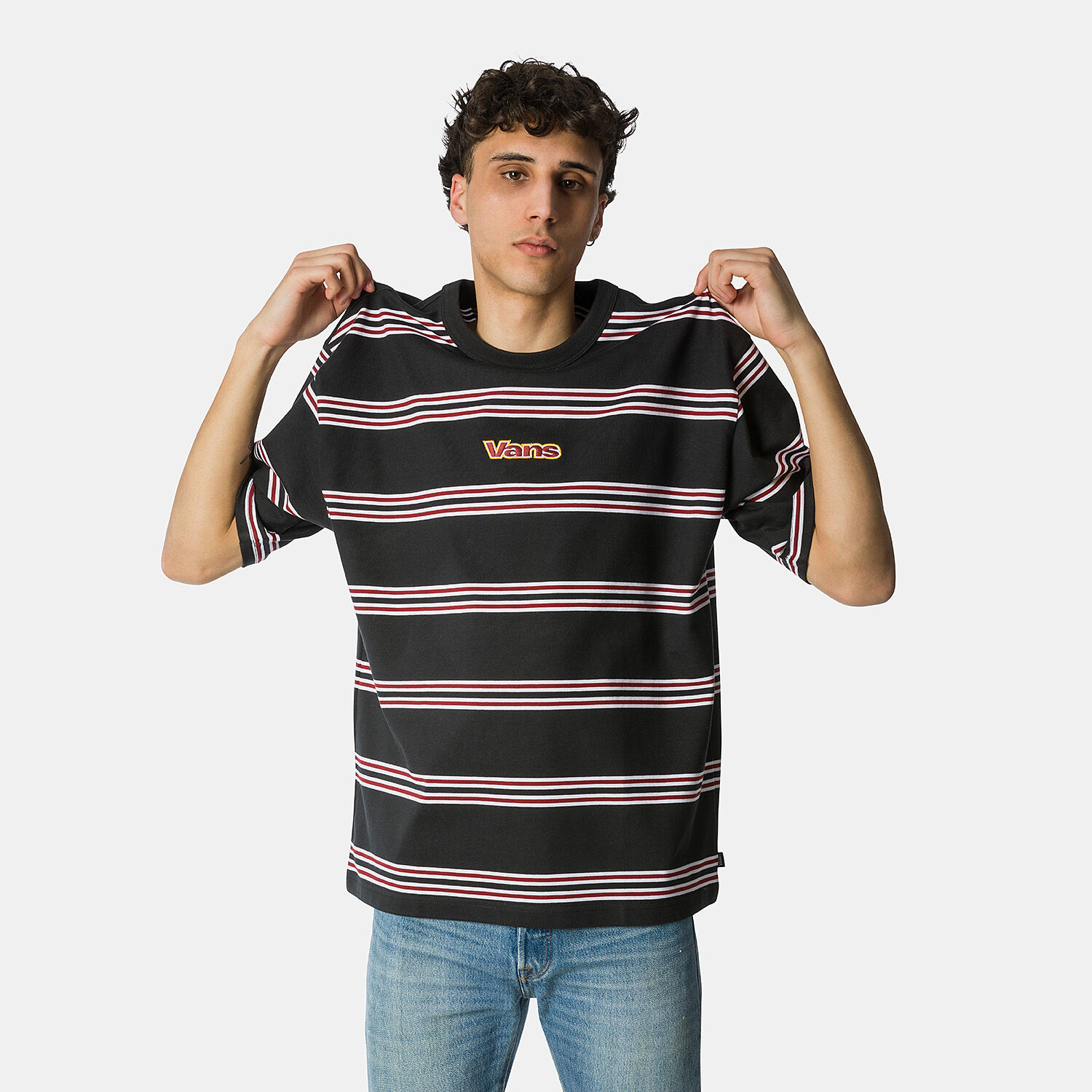 Striped vans 2025 shirt