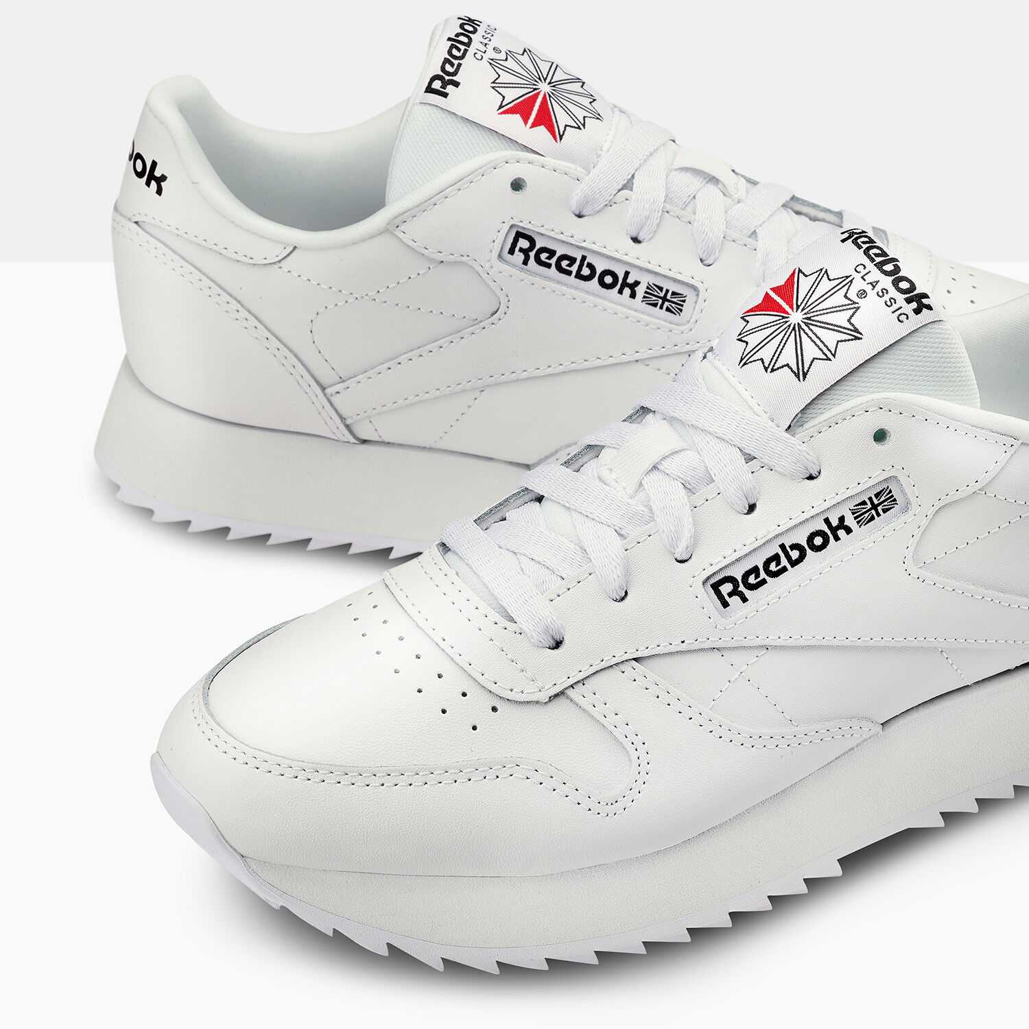 Reebok clearance leather ripple