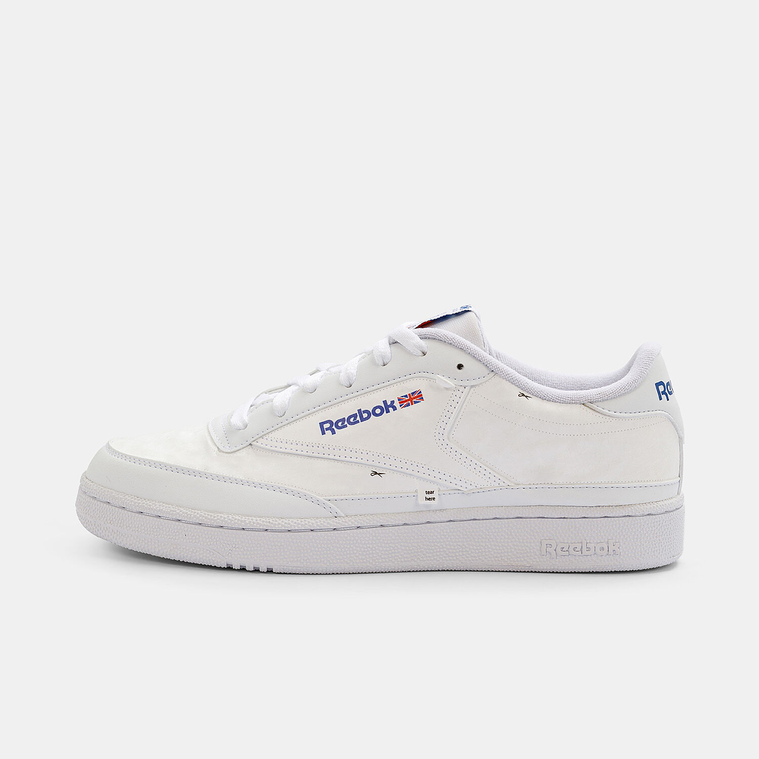 Reebok Club C 85 x U bianche blu e rosse AW LAB