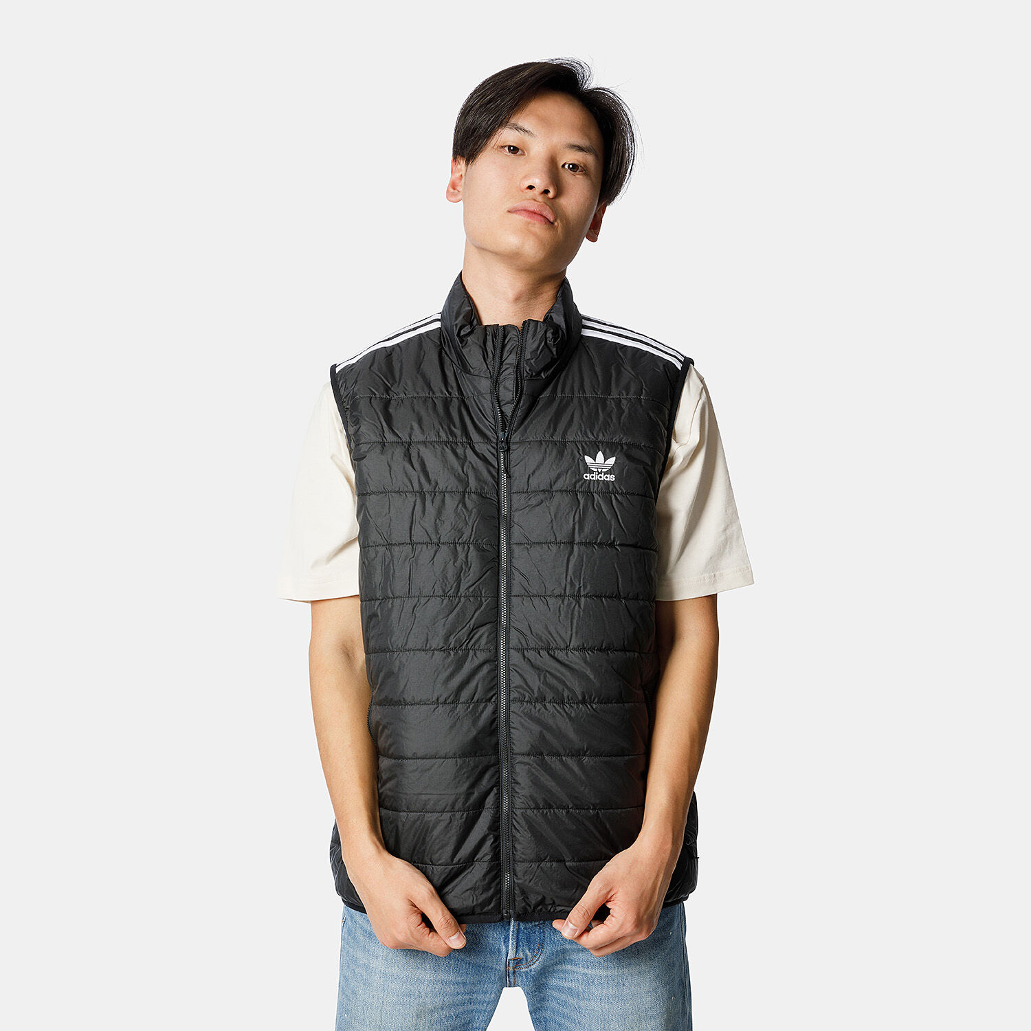 adidas Padded Vest black and white AW LAB