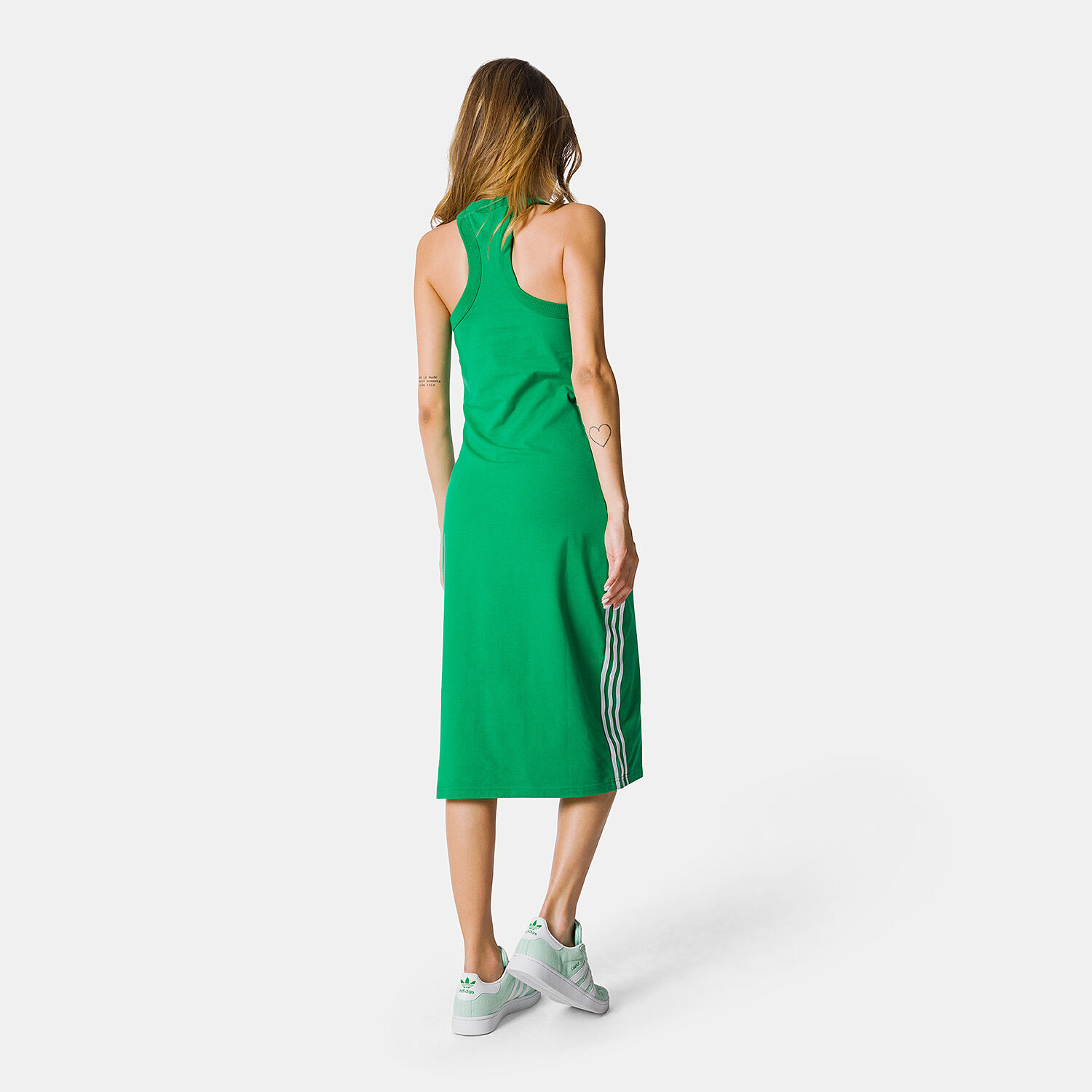 Green and white adidas dress shop