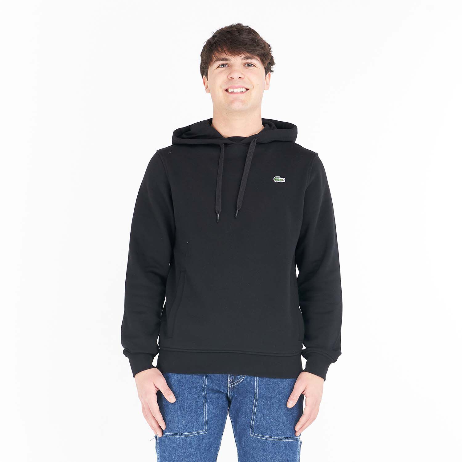 Lacoste sport hoodie black deals