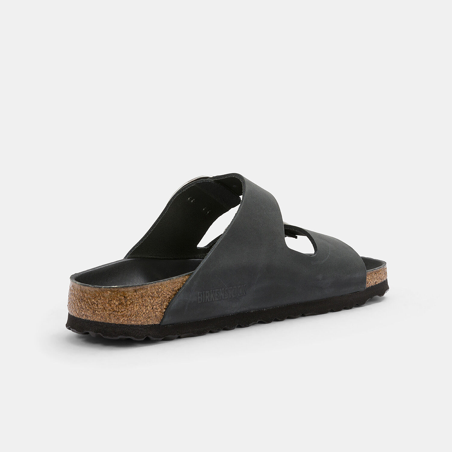 Birkenstock Arizona Big Buckle sandals black brown and silver
