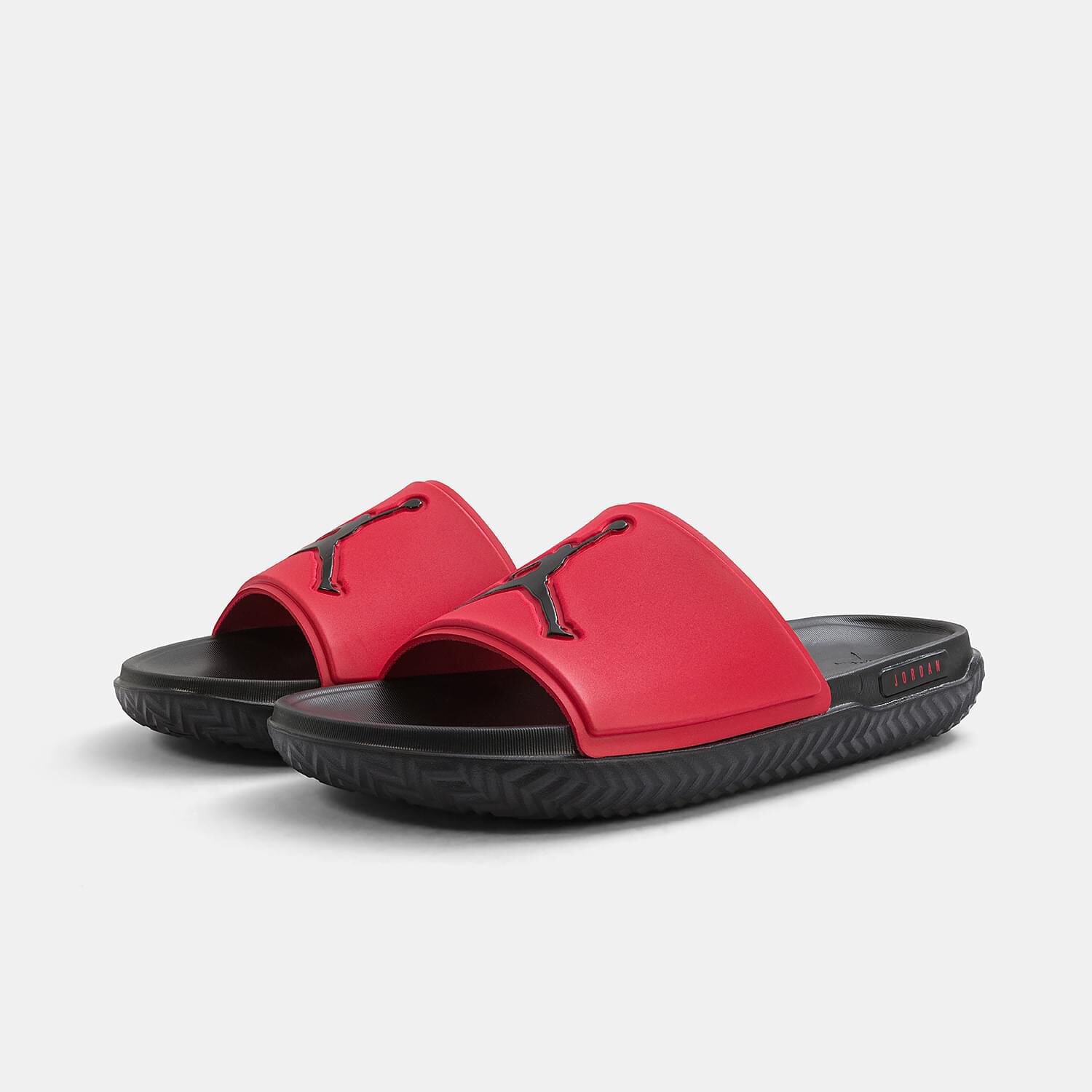 Red and black Jordan Jumpman Slides AW LAB