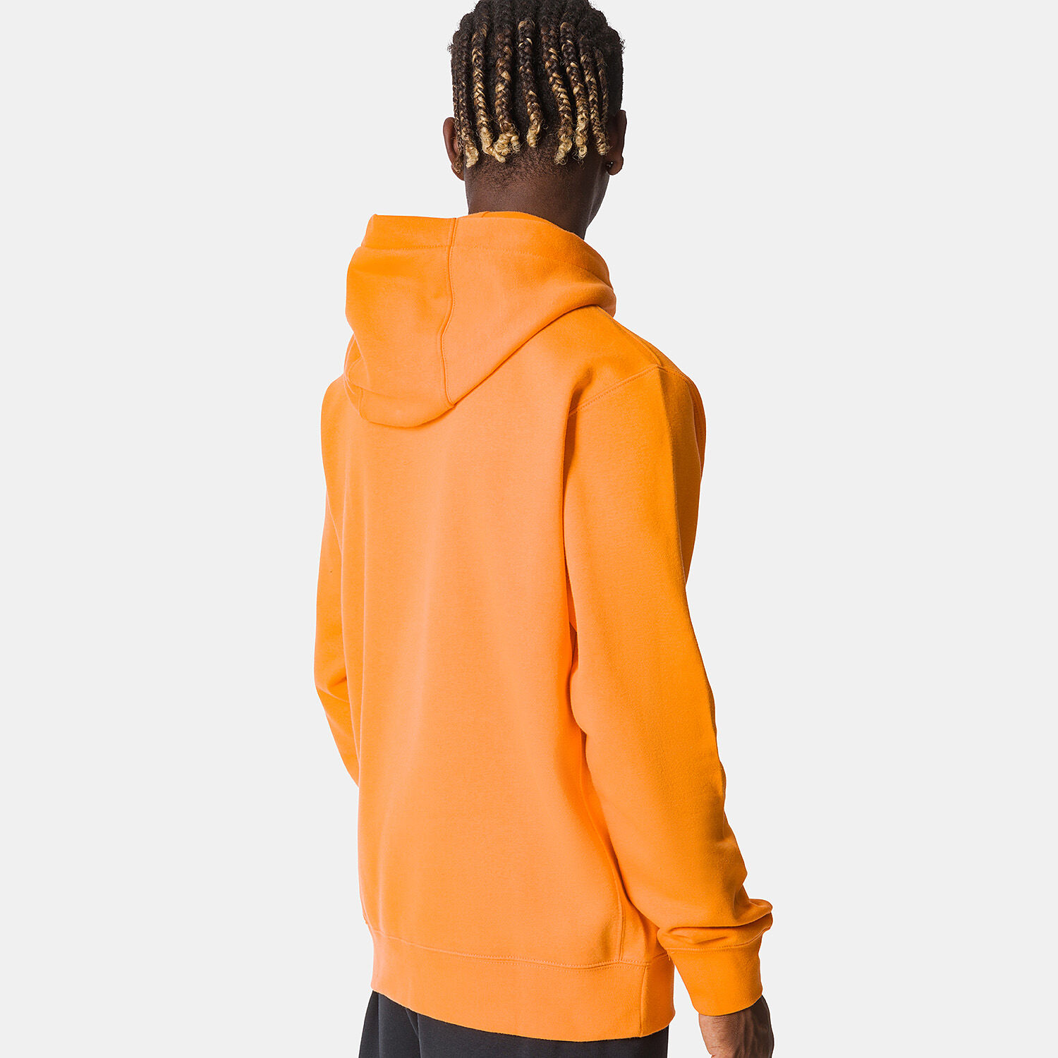 Nike white online and orange hoodie