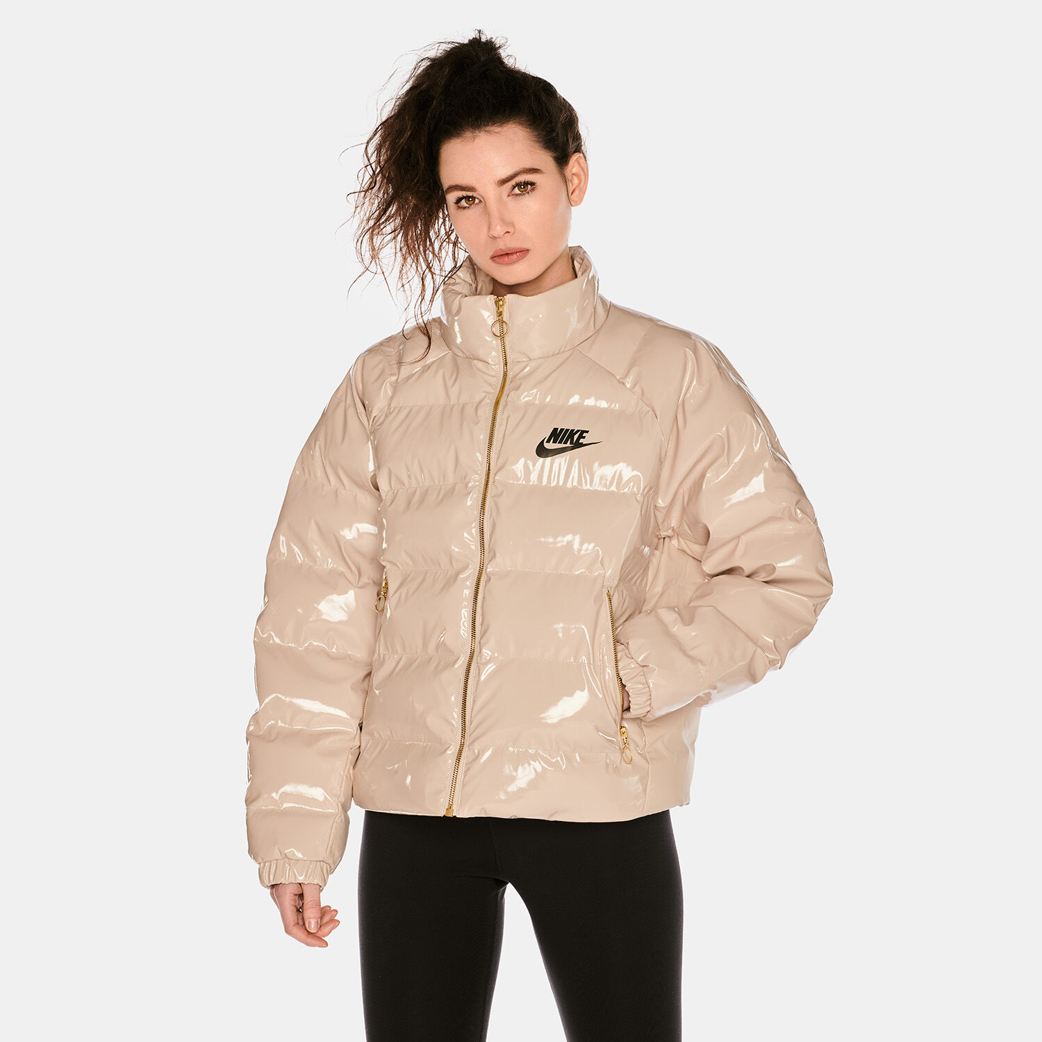 NIKE SPORTSWEAR ICON CLASH JACKET BEIGE AW LAB