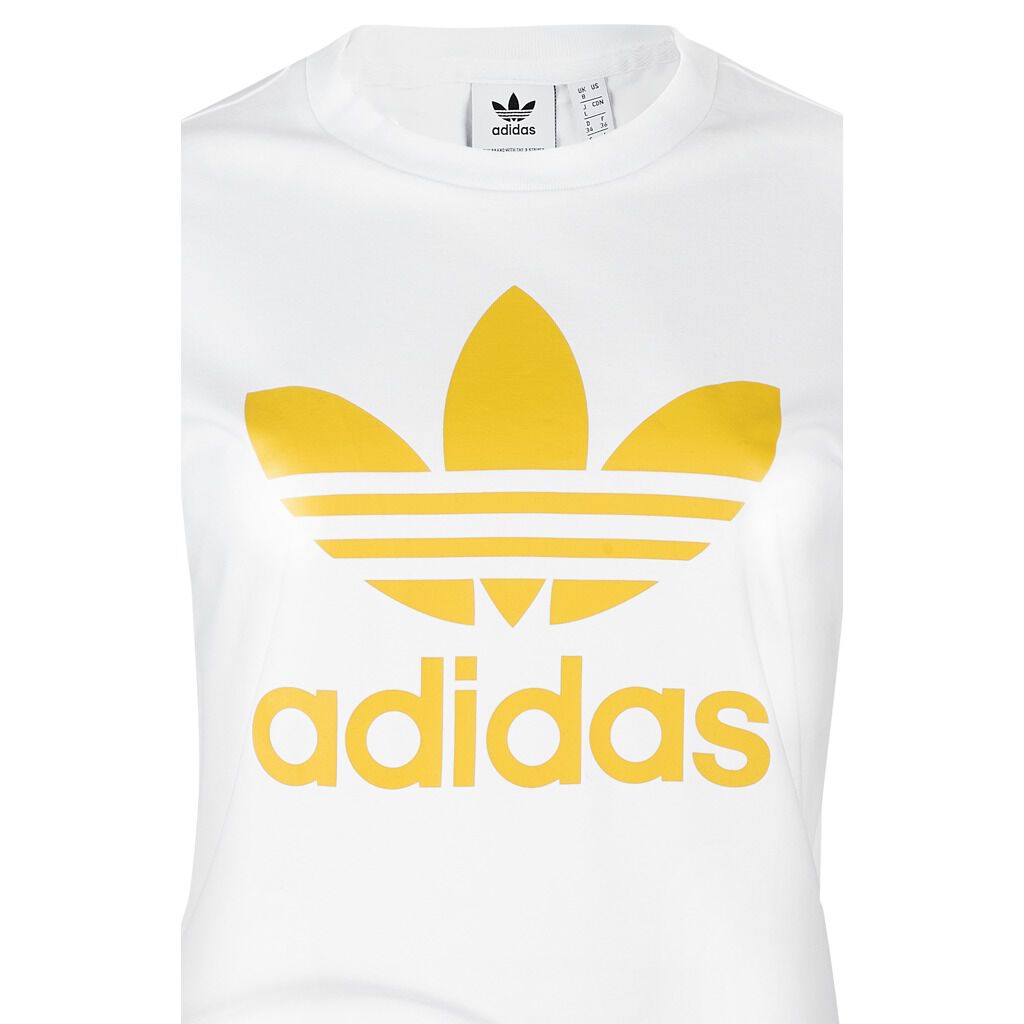 Yellow and outlet white adidas shirt