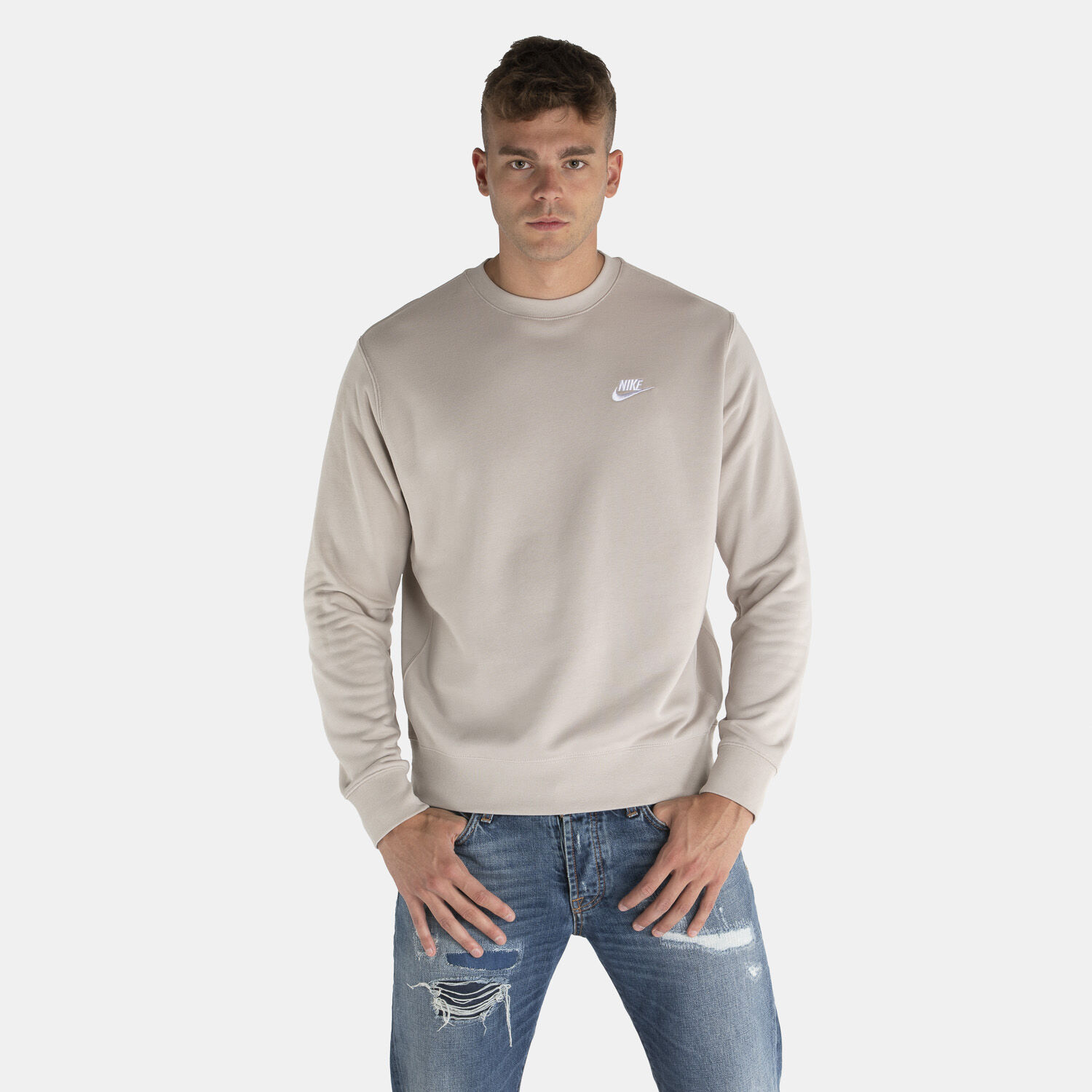 NIKE Sportswear CLUB SWEATSHIRT GREY AW LAB