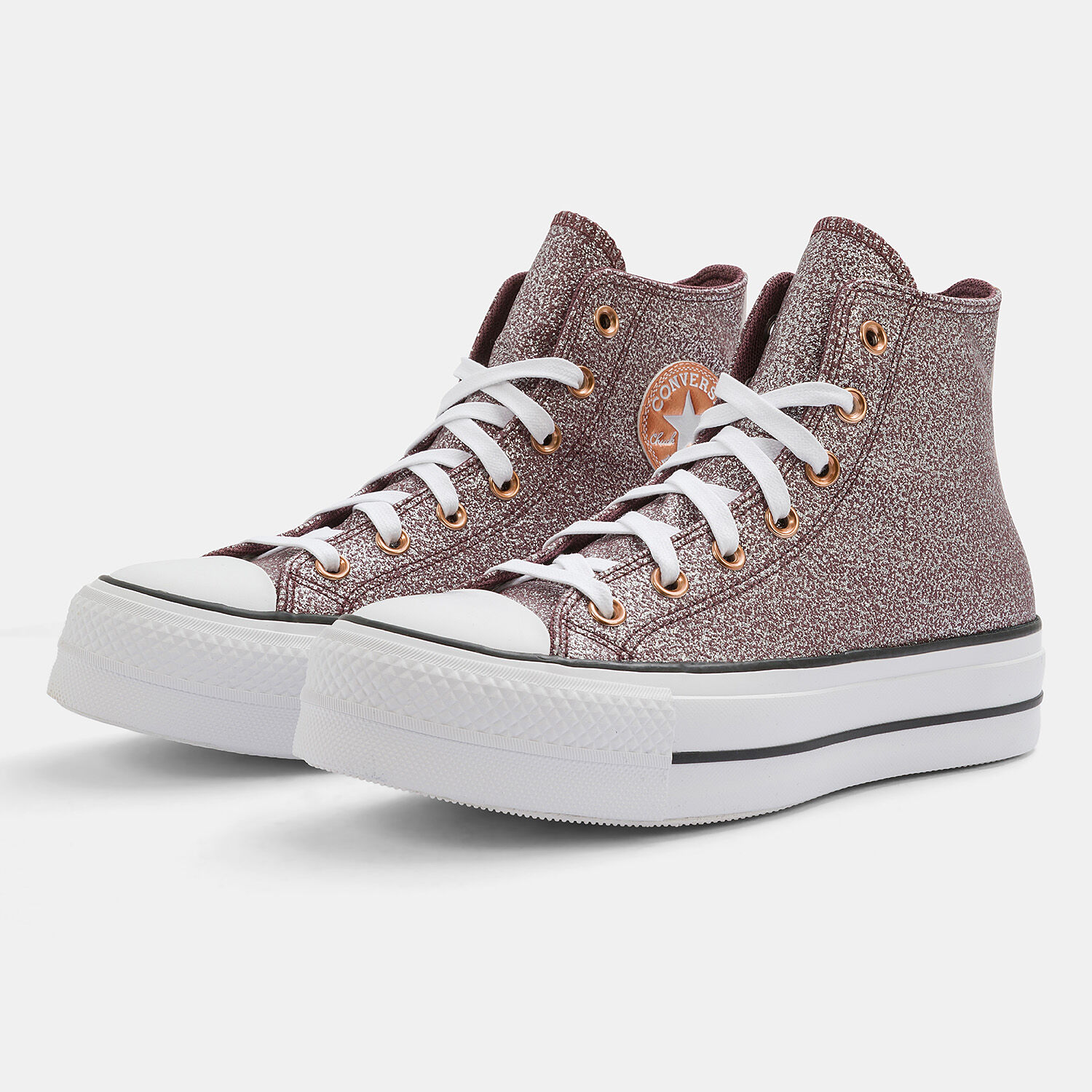 Converse bordeaux glitter sale