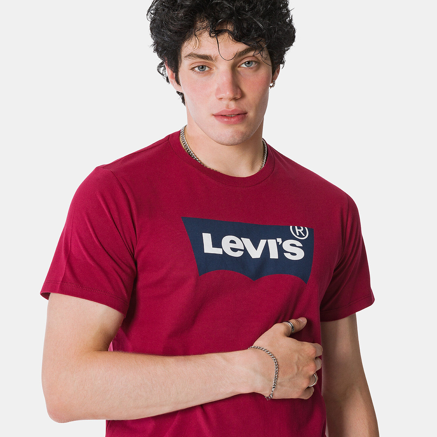 Levis blue and red shop t shirt