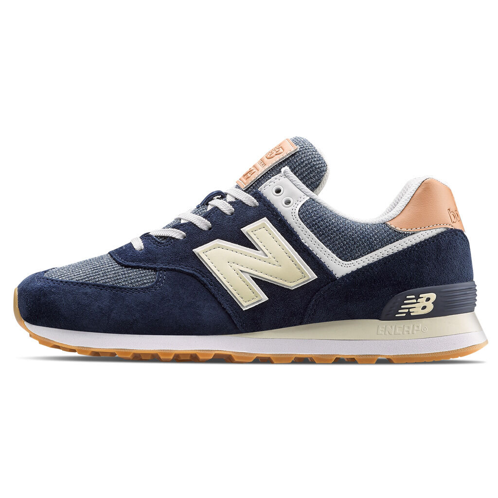 New balance 574 blu hot sale