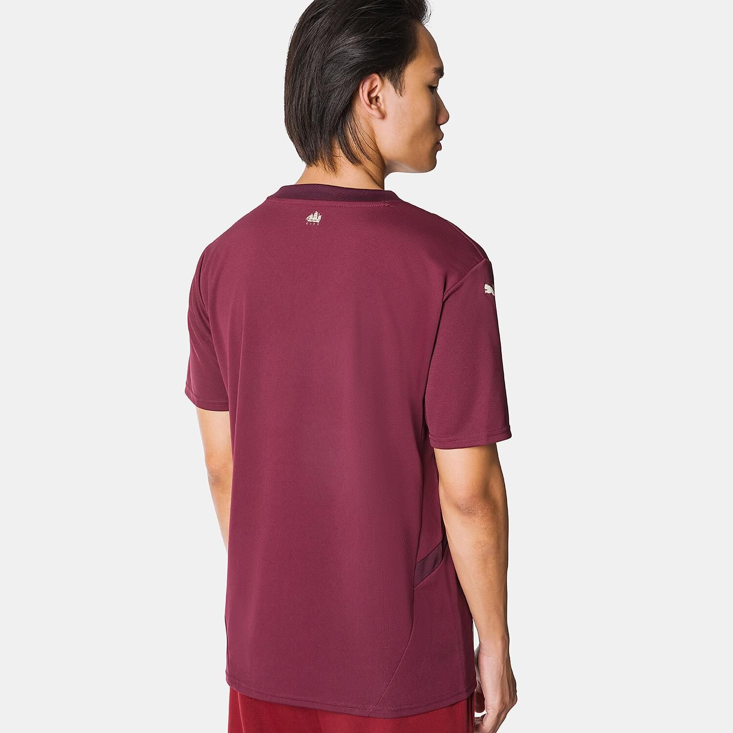 Puma Manchester City 24 25 T shirt in red gold and white AW LAB