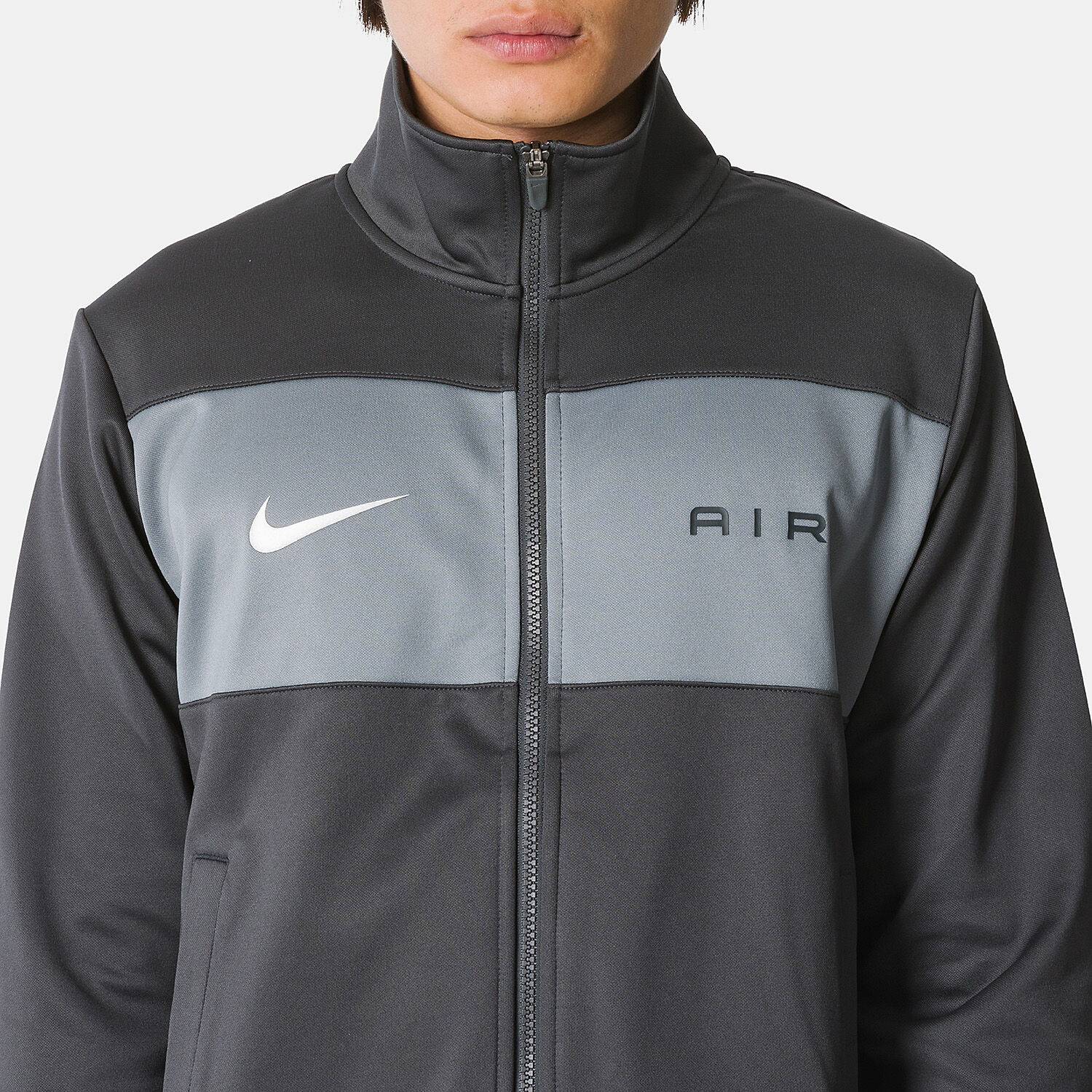 Nike Air zipped sweatshirt black and grey AW LAB