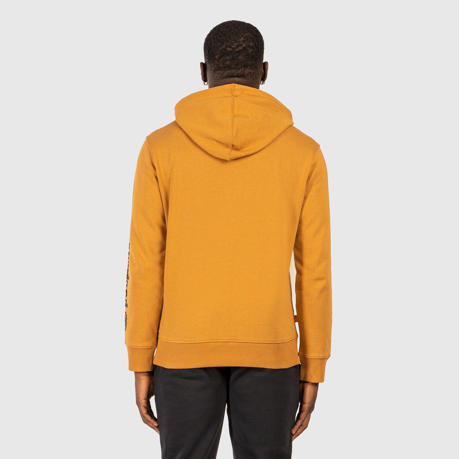 Felpa Timberland Stack Logo gialla e nera AW LAB