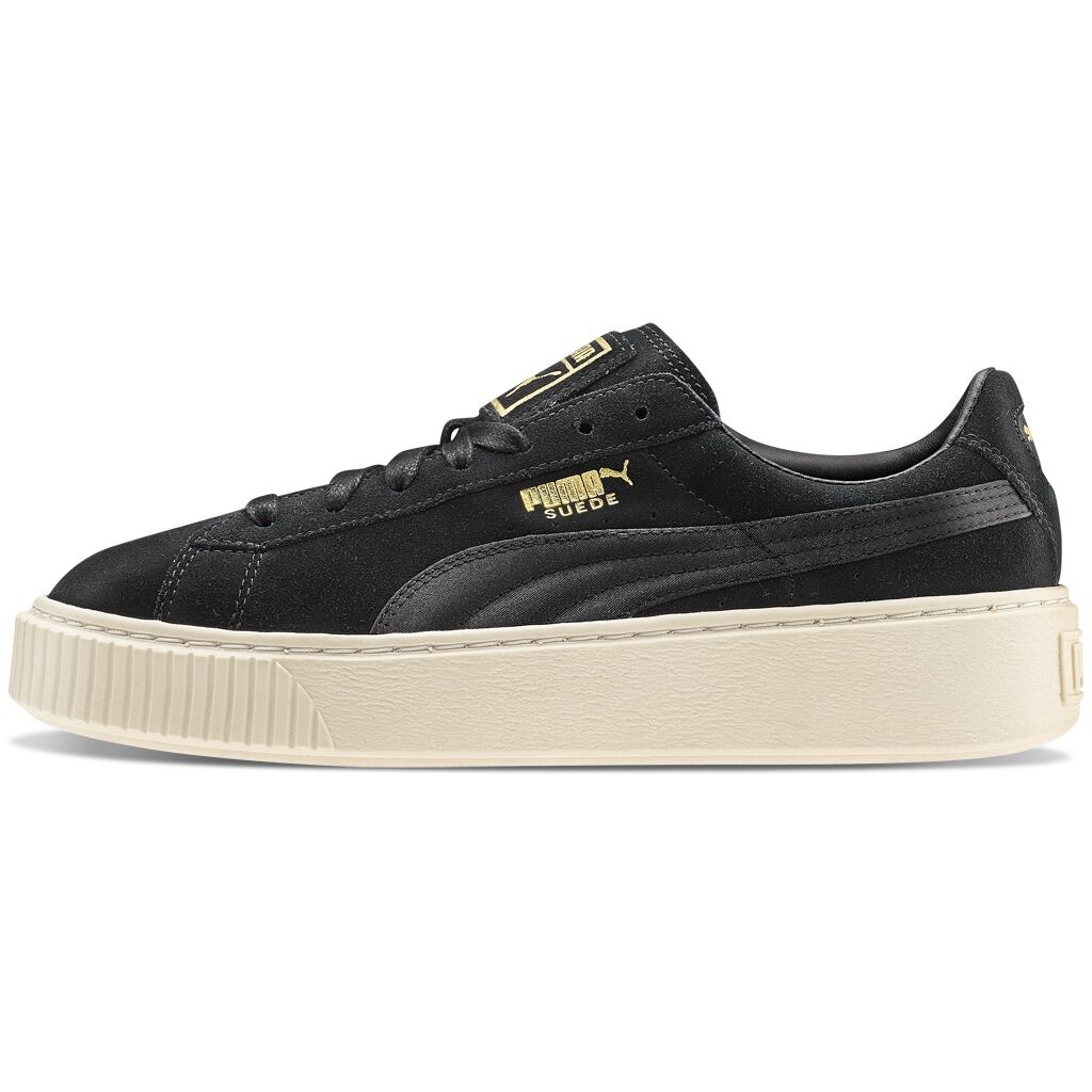 Puma basket top platform satin